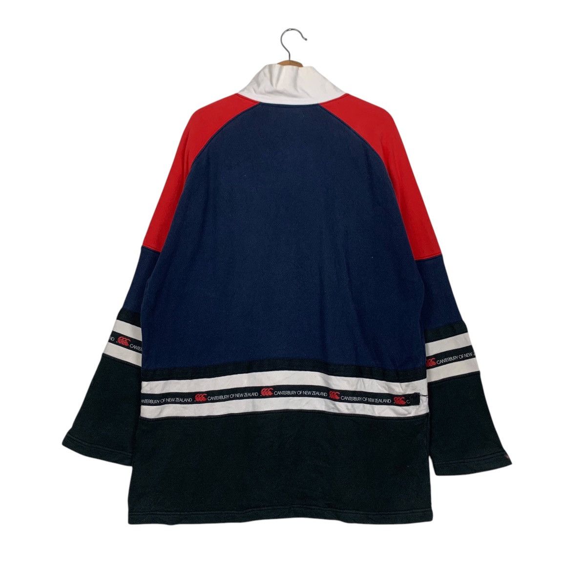 Canterbury of New Zealand CANTERBURY Embroidery Big Logo Colorblock Sweater #1742-C77 Size US L / EU 52-54 / 3 - 9 Thumbnail