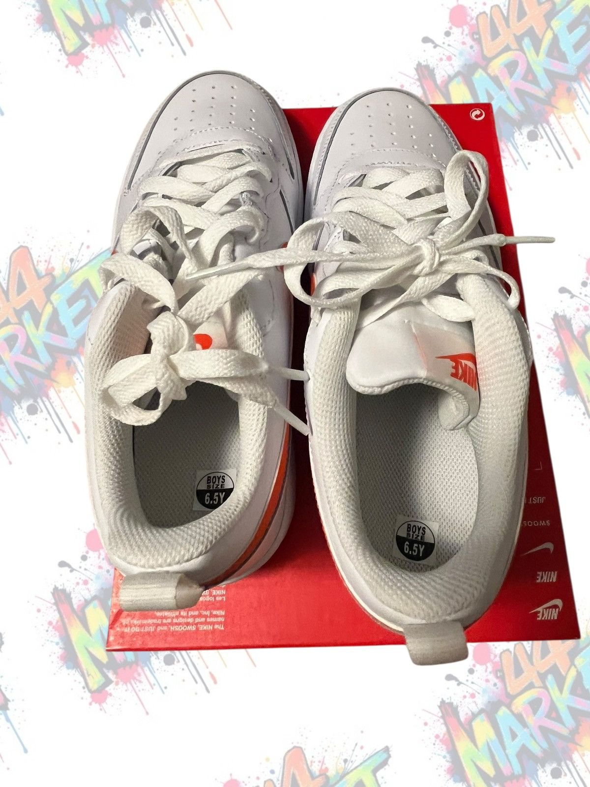 Nike New NIKE COURT BOROUGH LOW 2 (GS) Size US 8 / IT 38 - 8 Thumbnail