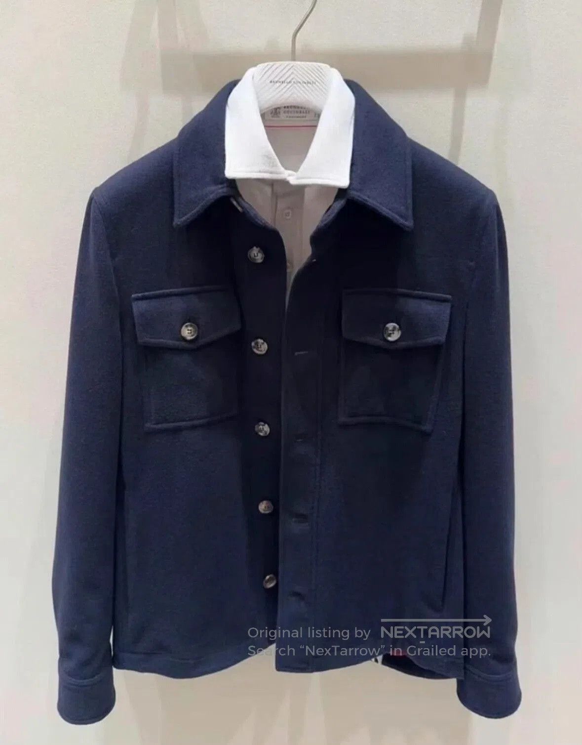 Brunello Cucinelli Brunello Cucinelli Cashmere Shirt Jacket. Size US M / EU 48-50 / 2 - 2 Thumbnail