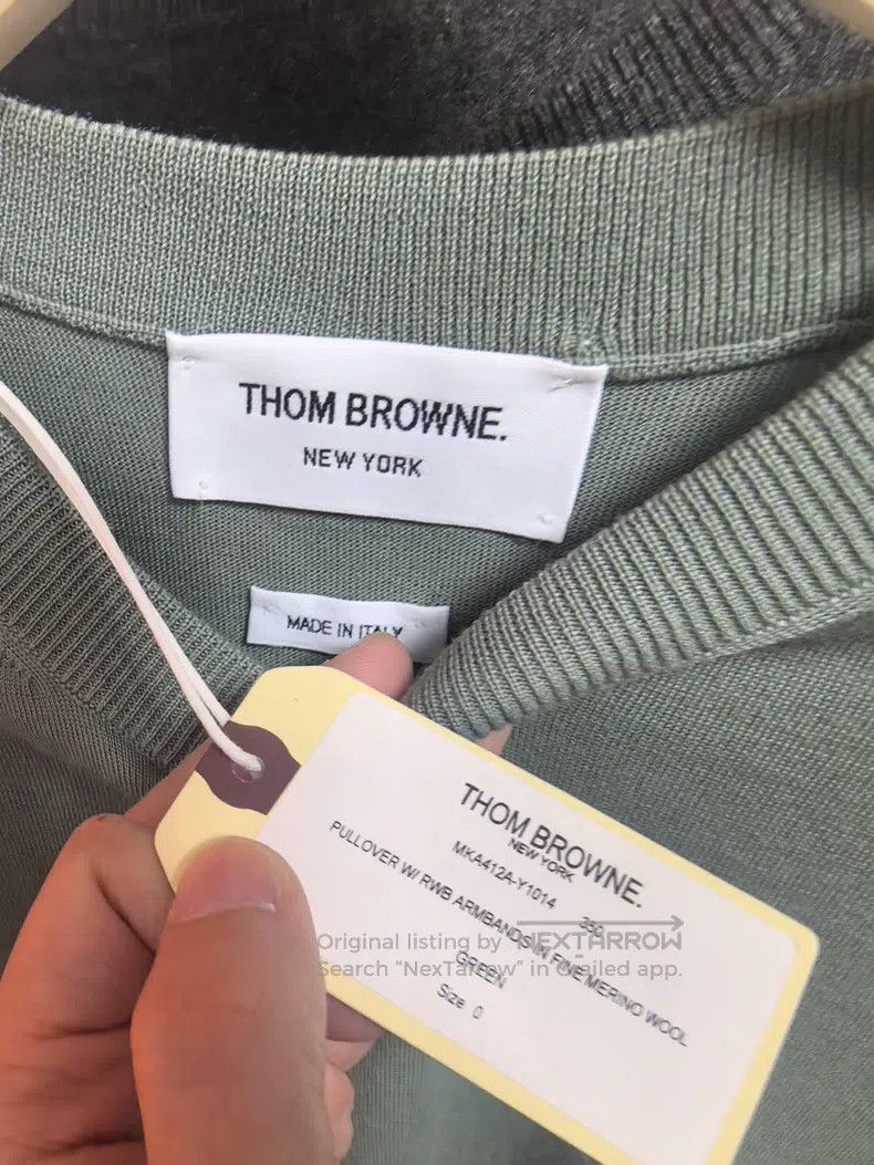 Thom Browne Thom Browne Sleeve Label Wool Sweater Size US XS / EU 42 / 0 - 2 Thumbnail