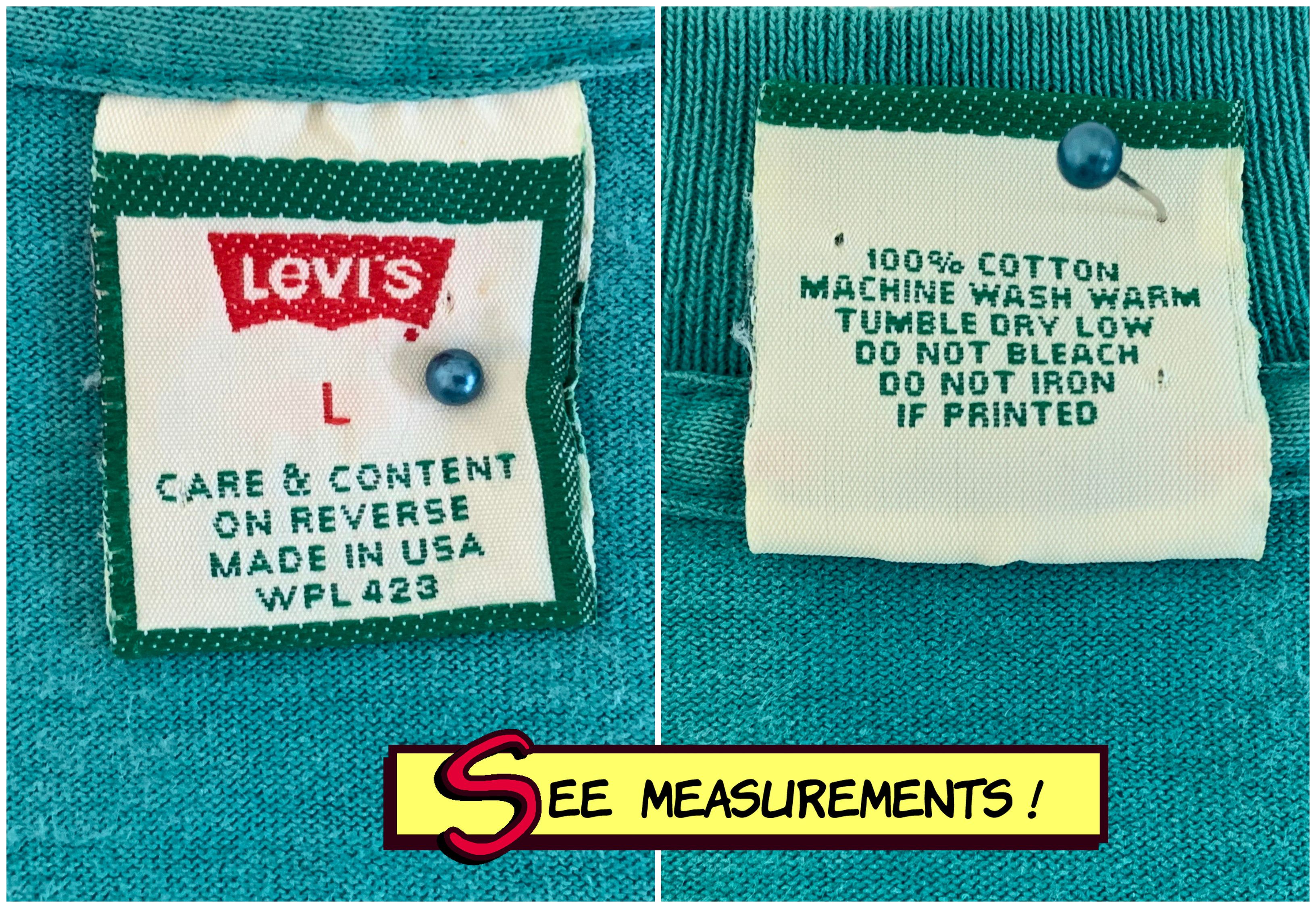 Levi's Vintage 1992 LEVI'S t shirt Single stitch Global Legend 90s Size US L / EU 52-54 / 3 - 8 Thumbnail