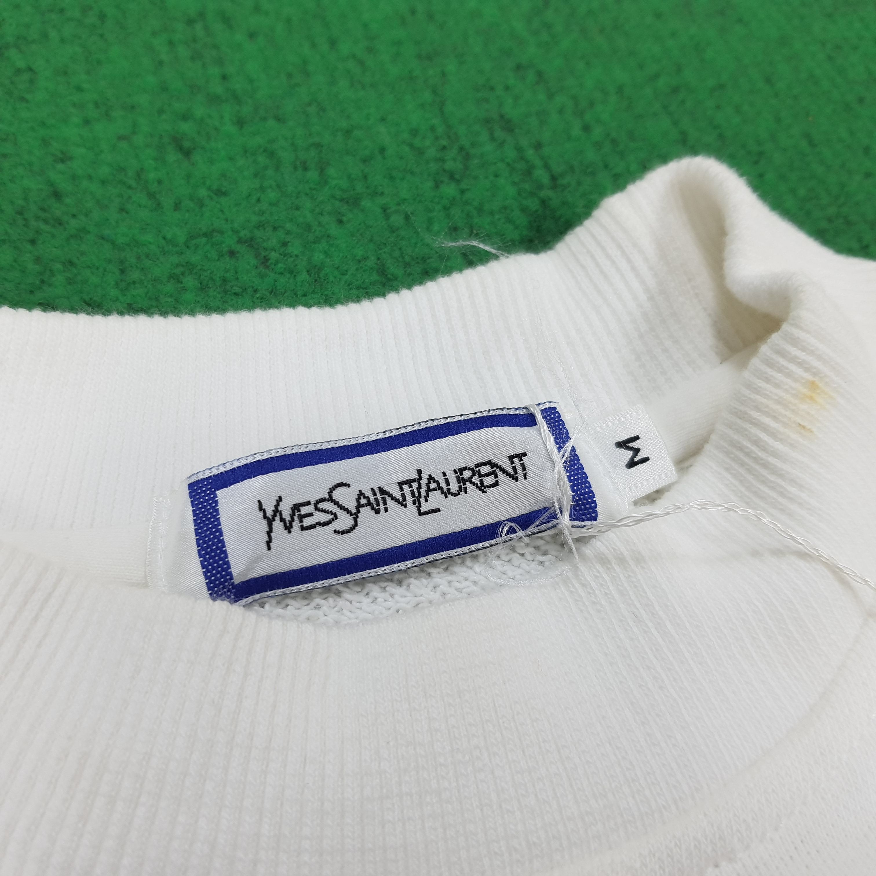 Designer × Vintage Vintage Yves Saint Lauren Spell Out Sweatshirt Size US M / EU 48-50 / 2 - 4 Thumbnail