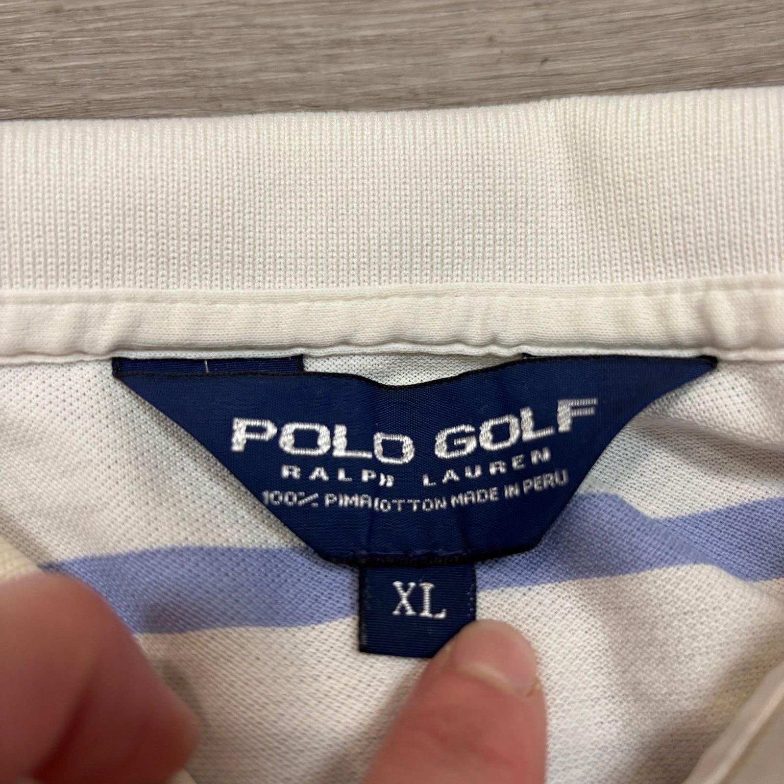 RLX Ralph Lauren Polo Golf Ralph Lauren Pima Cotton Stripe Polo Men's XL Size US XL / EU 56 / 4 - 5 Thumbnail