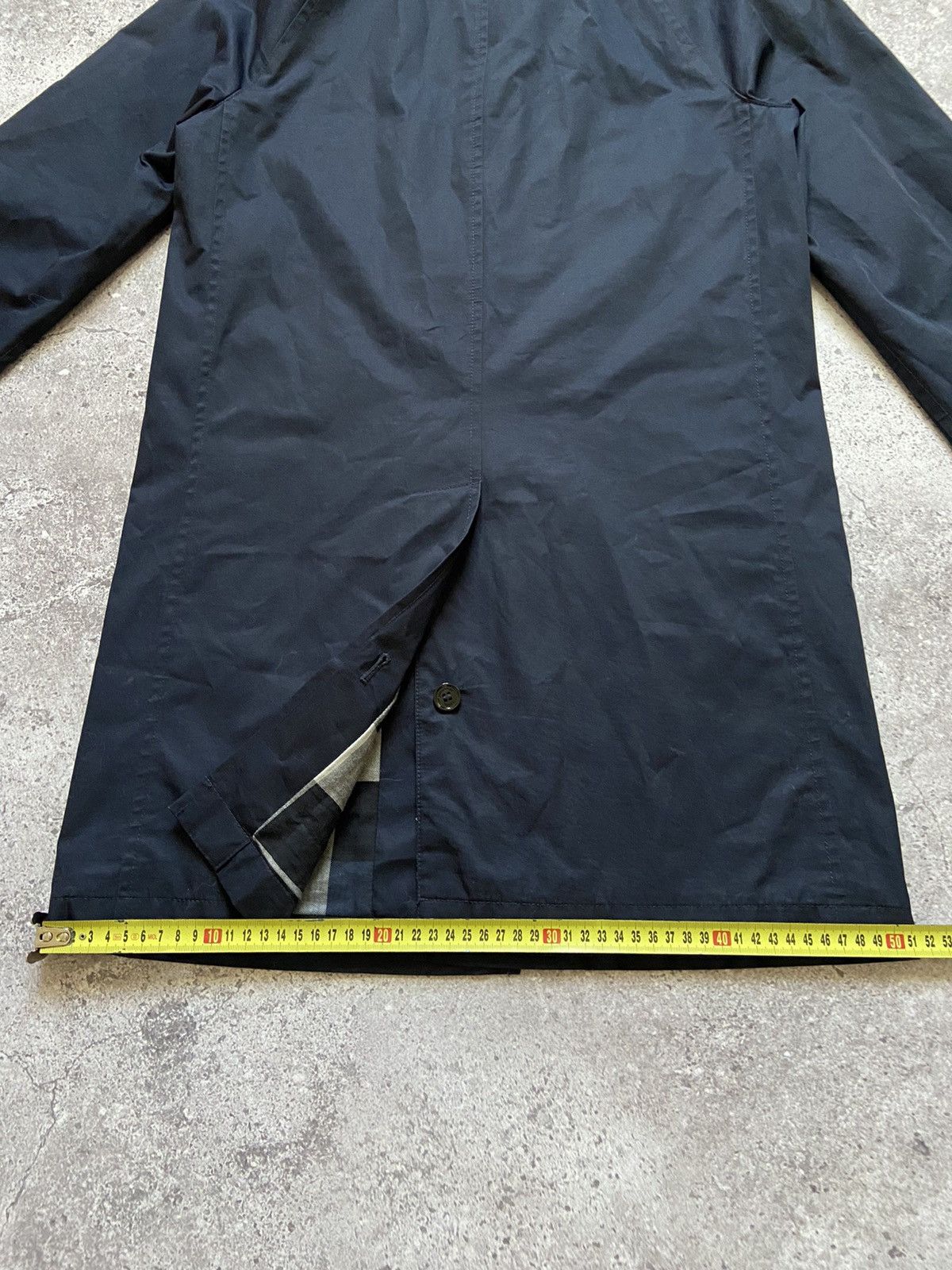 Burberry Burberry Brit Nova Check Inside Trench Coat In Navy Size US M / EU 48-50 / 2 - 16 Thumbnail