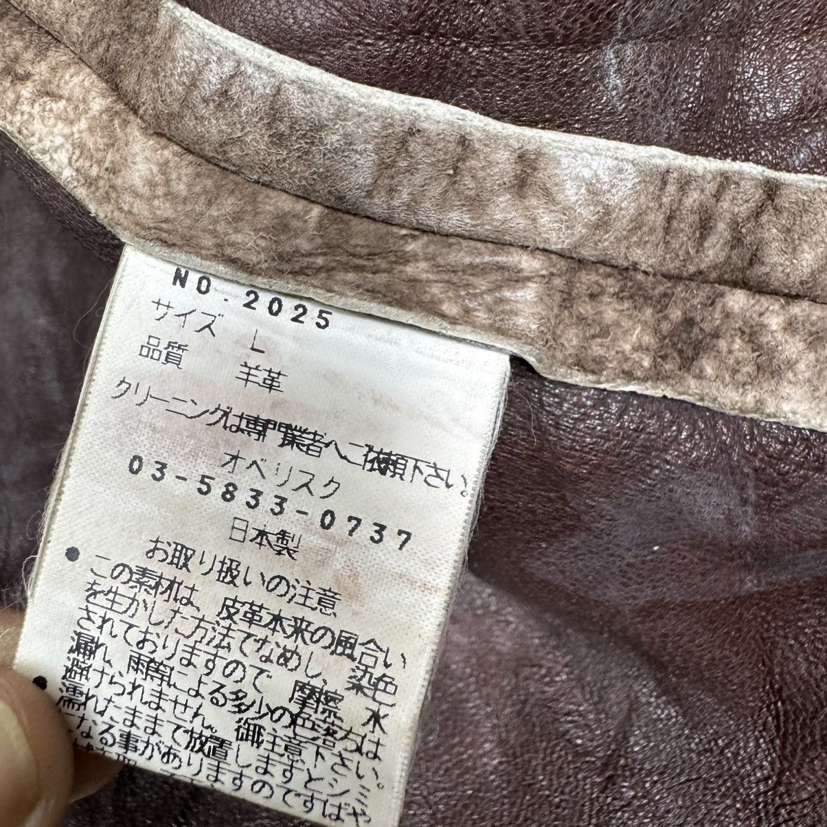 Obelisk 🔥OBELISK JAPAN SHEEP LEATHER JACKET Size US M / EU 48-50 / 2 - 17 Thumbnail