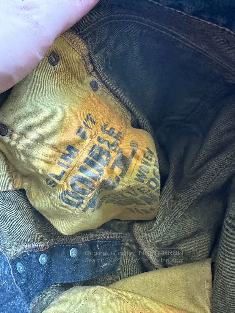 RRL Ralph Lauren RRL Ralph Lauren Yellow mud, washed, distressed jeans Size US 32 / EU 48 - 5 Thumbnail