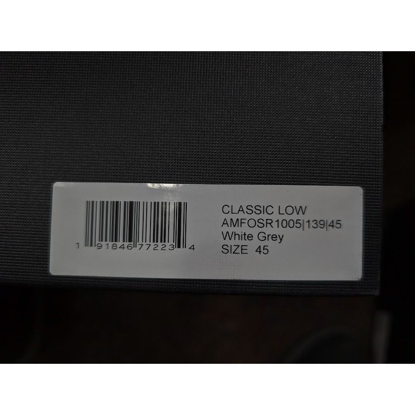 Amiri o1rshd1 Classic Low-Top Sneakers in White Grey Size US 12 / EU 45 - 22 Thumbnail