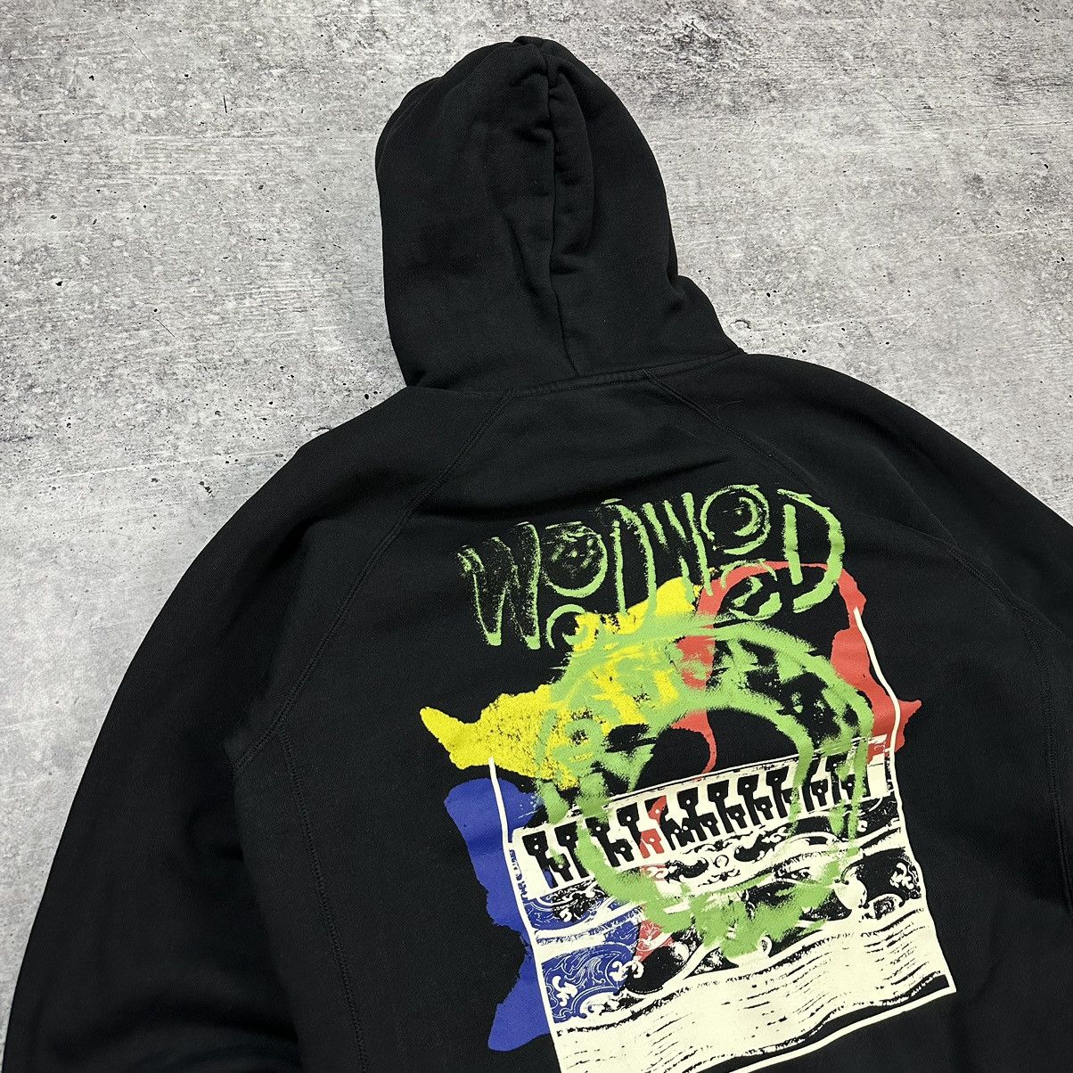 Other Wood Wood Jules Sweatshirt Hoodie Black Big Logo Size US L / EU 52-54 / 3 - 12 Thumbnail