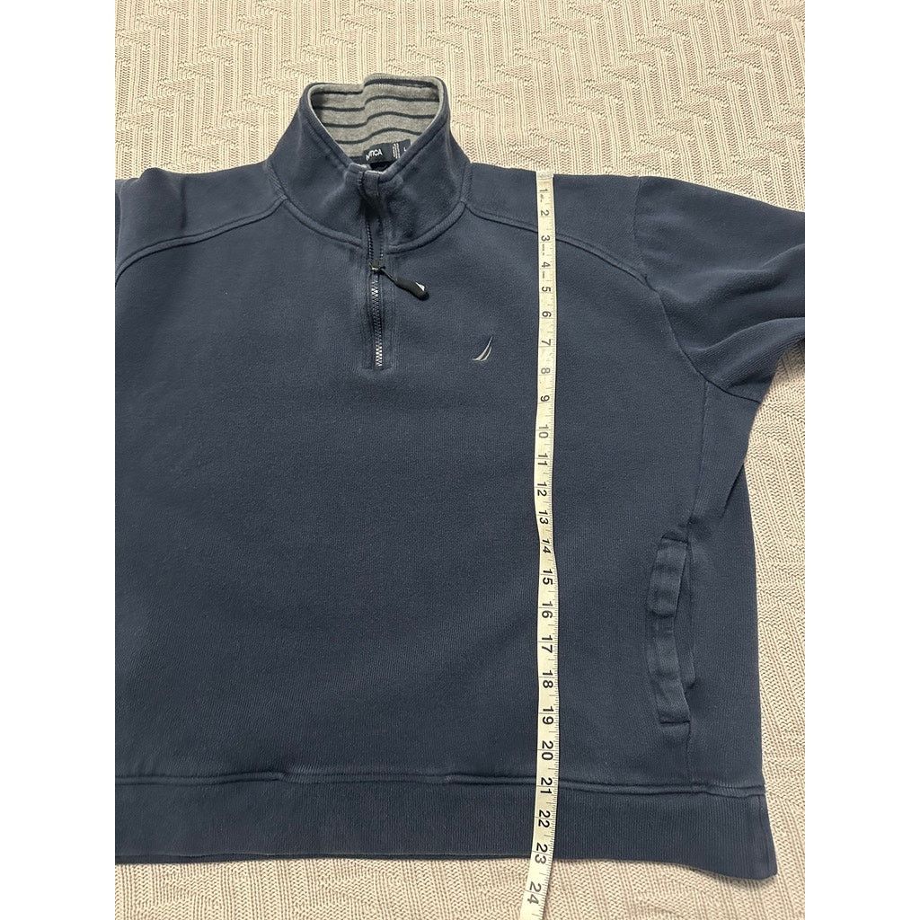 Nautica Nautica navy quarter zip pullover size L Size US L / EU 52-54 / 3 - 6 Thumbnail