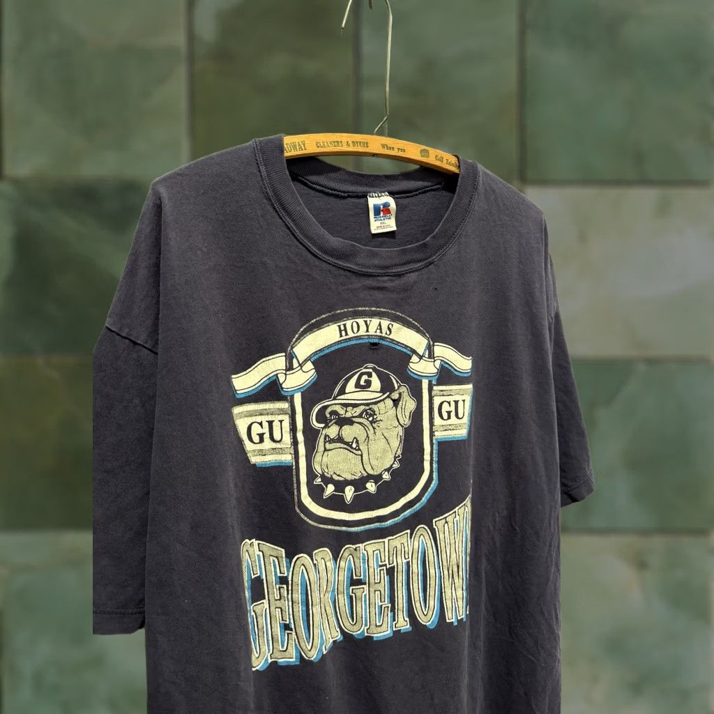Russell Athletic VINTAGE Russell Athletic Georgetown Hoyas Blue Tee Shirt 2XL 90s Mens Shirts Cotton Modern 1990s Size US XXL / EU 58 / 5 - 1 Thumbnail