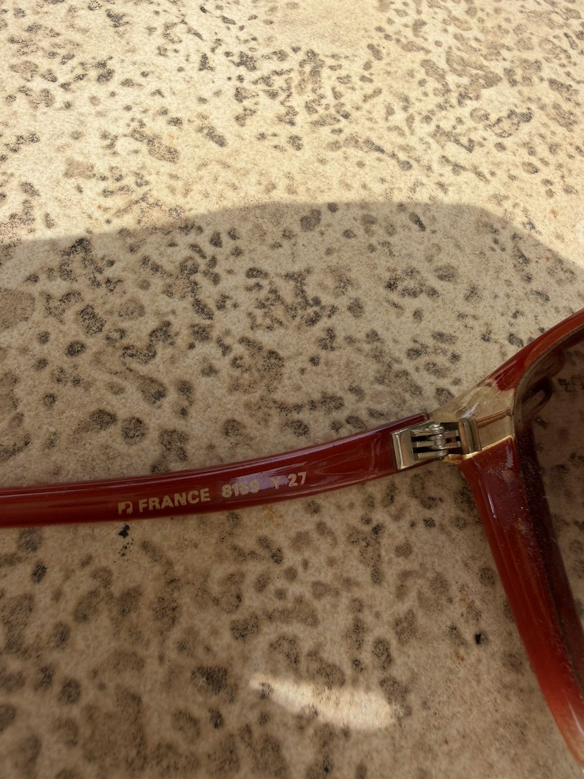 Yves Saint Laurent Yves Saint Laurent Sunglasses Red Vintage 8169 Y27 Size ONE SIZE - 5 Thumbnail