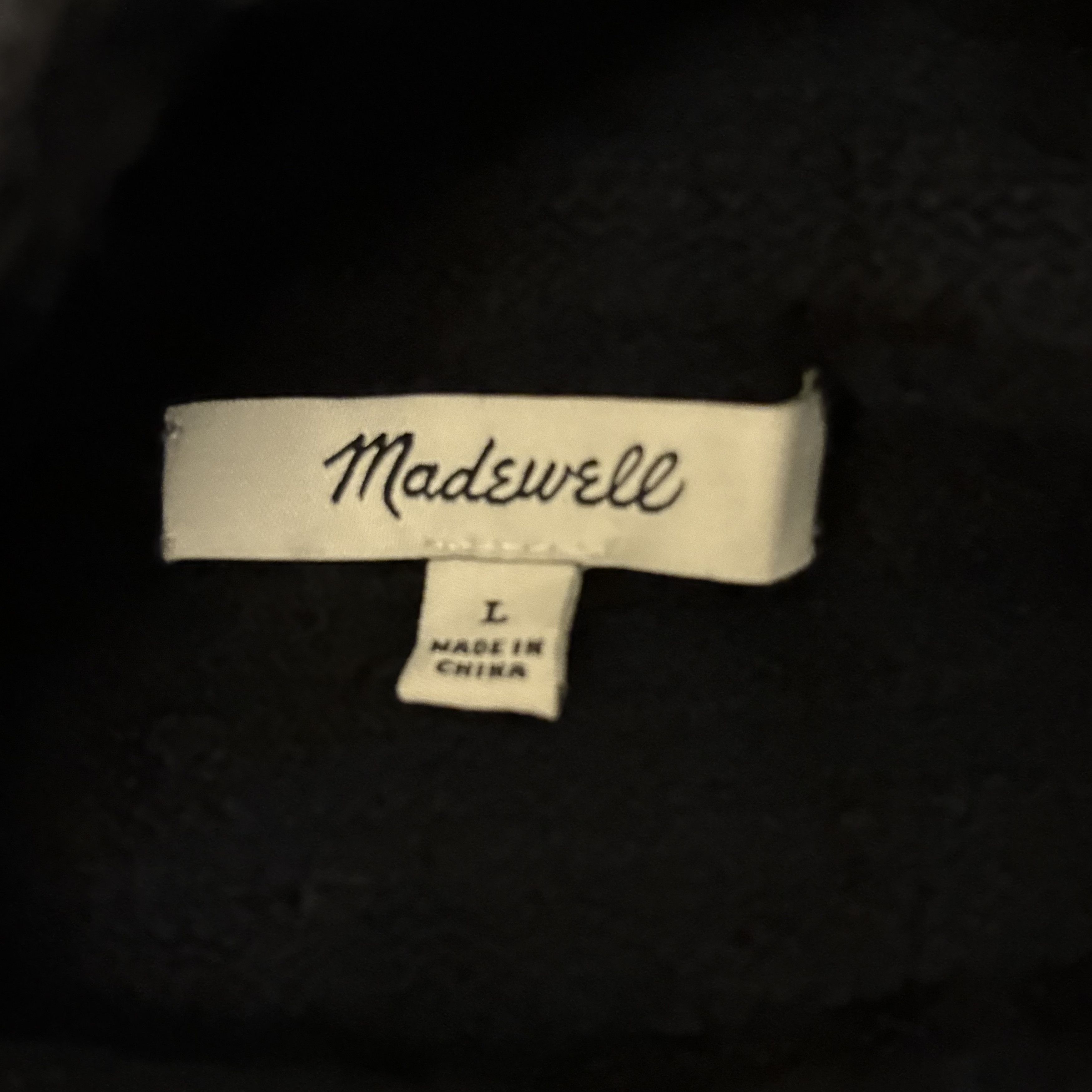 Madewell Navy Cowlneck Sweater by Madewell L Size L / US 10 / IT 46 - 5 Thumbnail