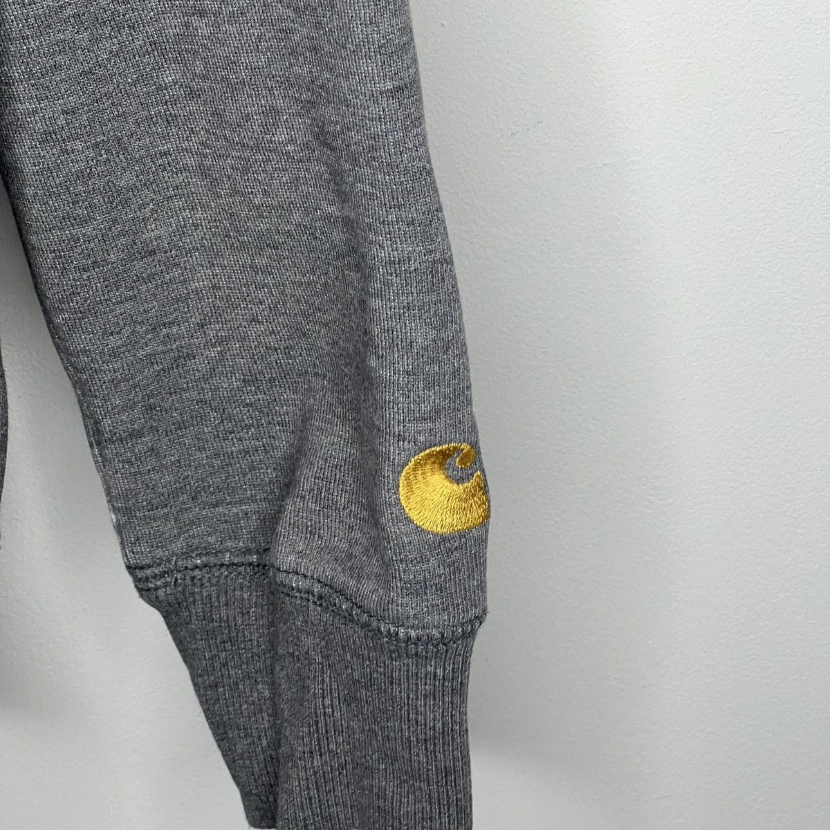 Carhartt × Carhartt Wip Carhartt WiP Grey Hoodie Gold Logo Hooded Chase Sweat Size US S / EU 44-46 / 1 - 4 Thumbnail