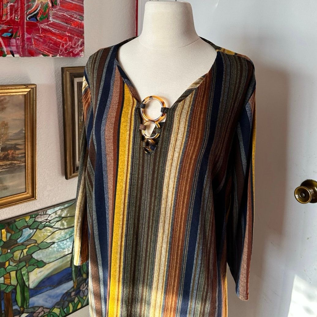Other tacera bohemian striped dress Size XXL / US 16-18 / IT 52-54 - 2 Thumbnail
