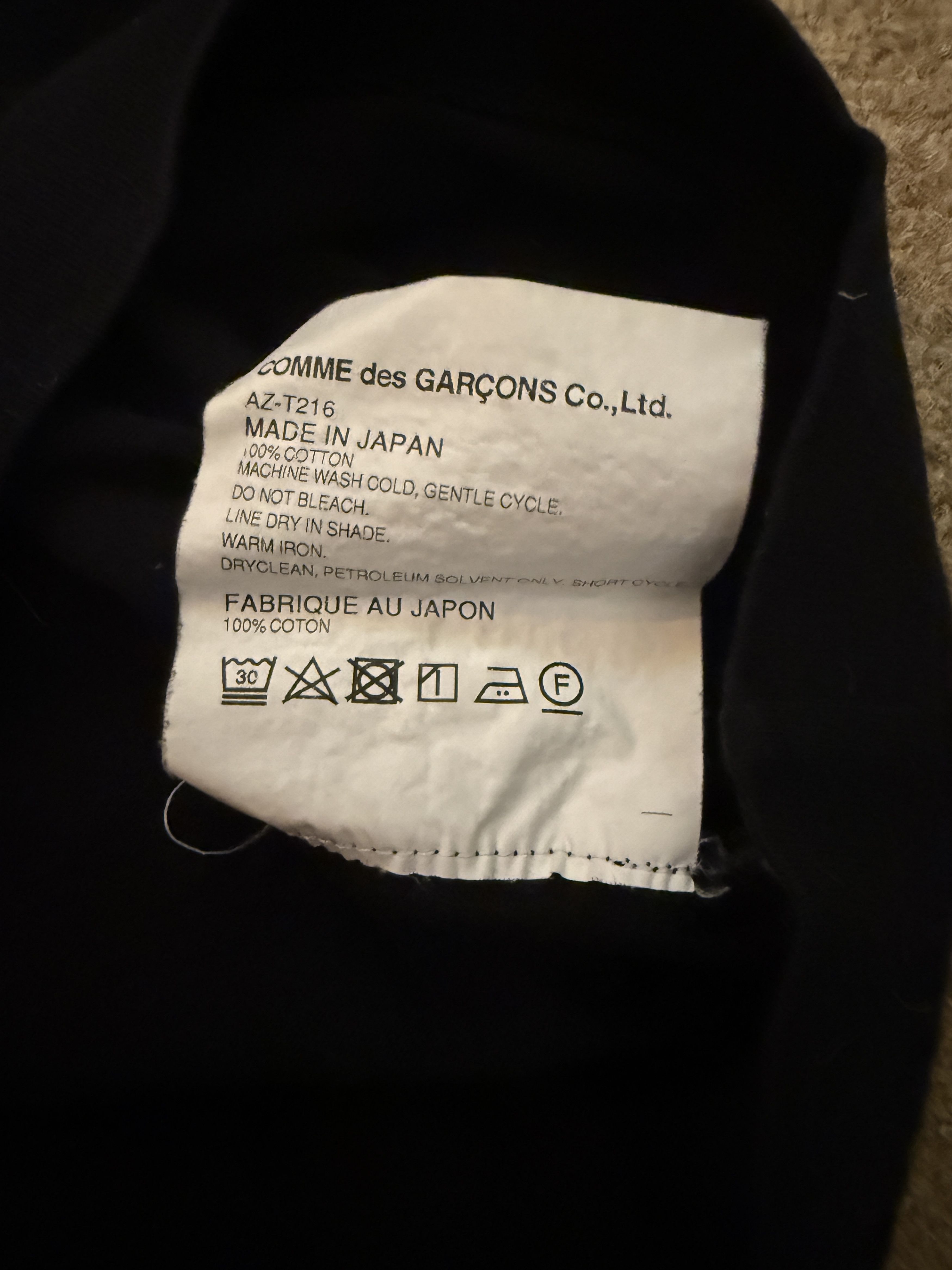 Comme des Garcons Men's Small Heart T-Shirt Size US XL / EU 56 / 4 - 5 Thumbnail