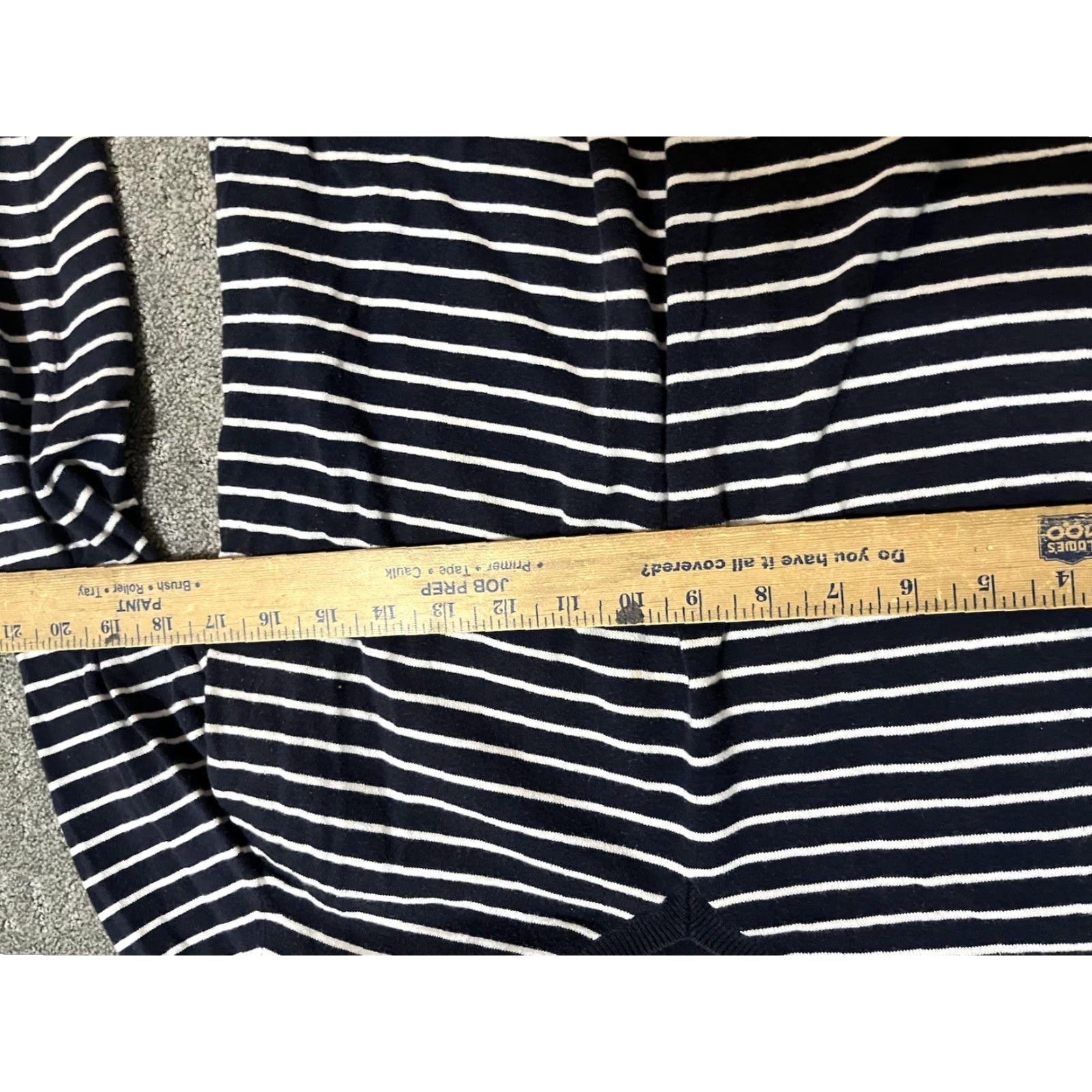 J.Crew VINTAGE J. Crew Navy Striped V-Neck Sweater Women M Size Navy Striped V-Neck Pullover Pattern Striped Knits Size M / US 6-8 / IT 42-44 - 4 Thumbnail