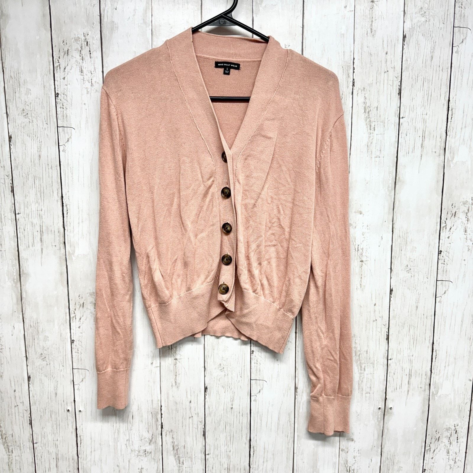Other Who What Wear Sweater Size Small Button Down Cardigan Knit Size S / US 4 / IT 40 - 1 Thumbnail