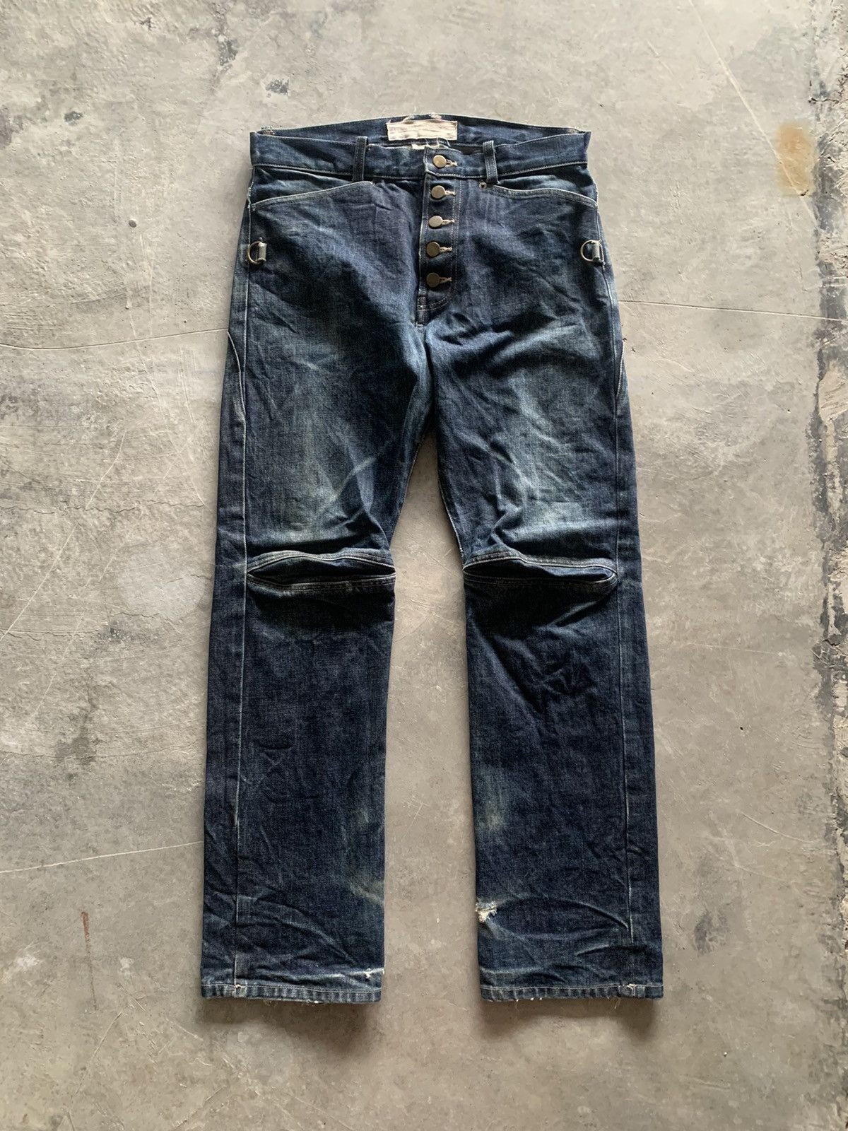 Beauty Beast × Designer × Japanese Brand 00s beauty beast multipocket denim rider style design Size US 33 - 1 Thumbnail