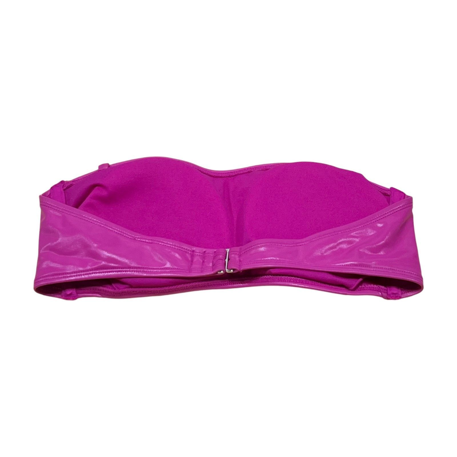 Other Wild Fable - Women's Faux Leather Bandeau Bikini Top - Pink Size ONE SIZE - 6 Thumbnail