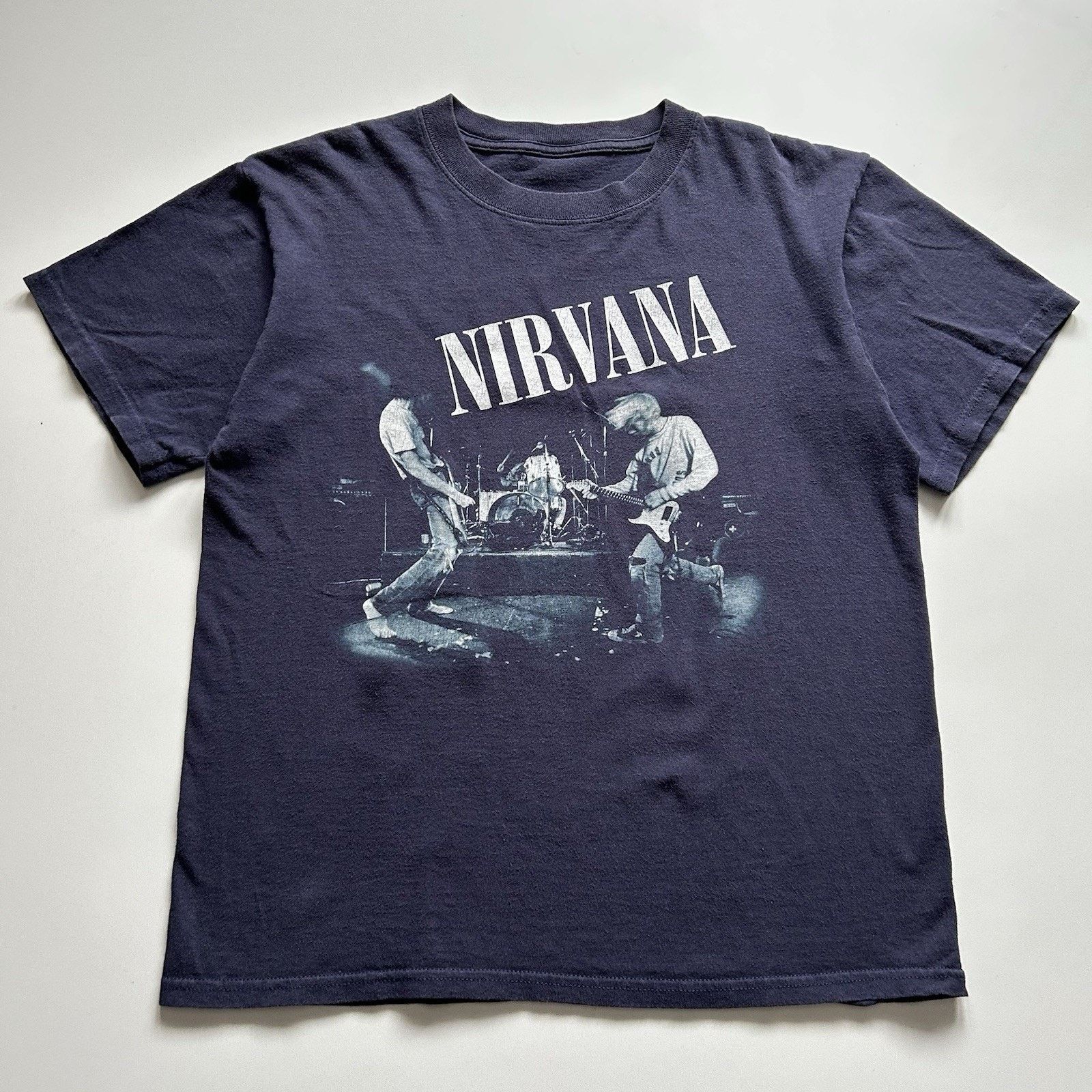 Band Tees × Vintage Vintage Nirvana Shirt Medium Boxy Kurt Cobain Band Tee Faded Size US M / EU 48-50 / 2 - 1 Thumbnail