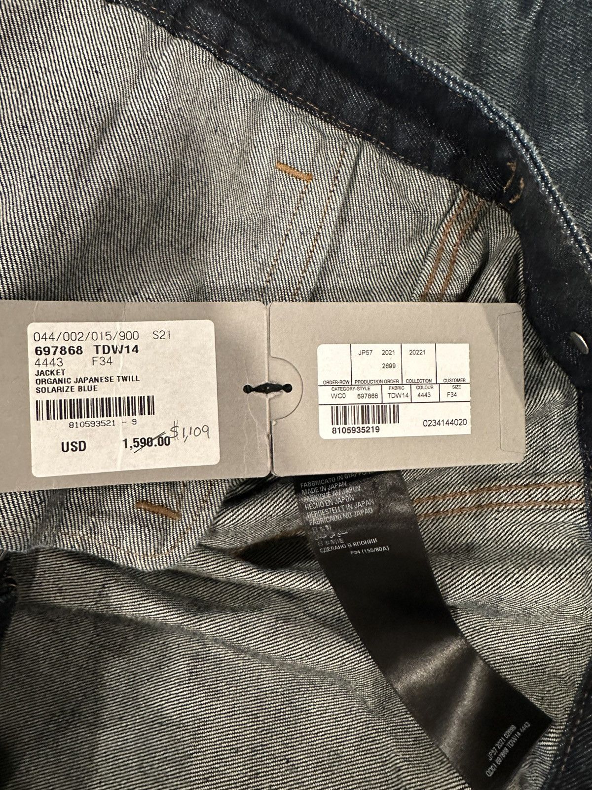 Balenciaga Balenciaga Denim Jacket Size XXS / US 00 / IT 34 - 4 Thumbnail