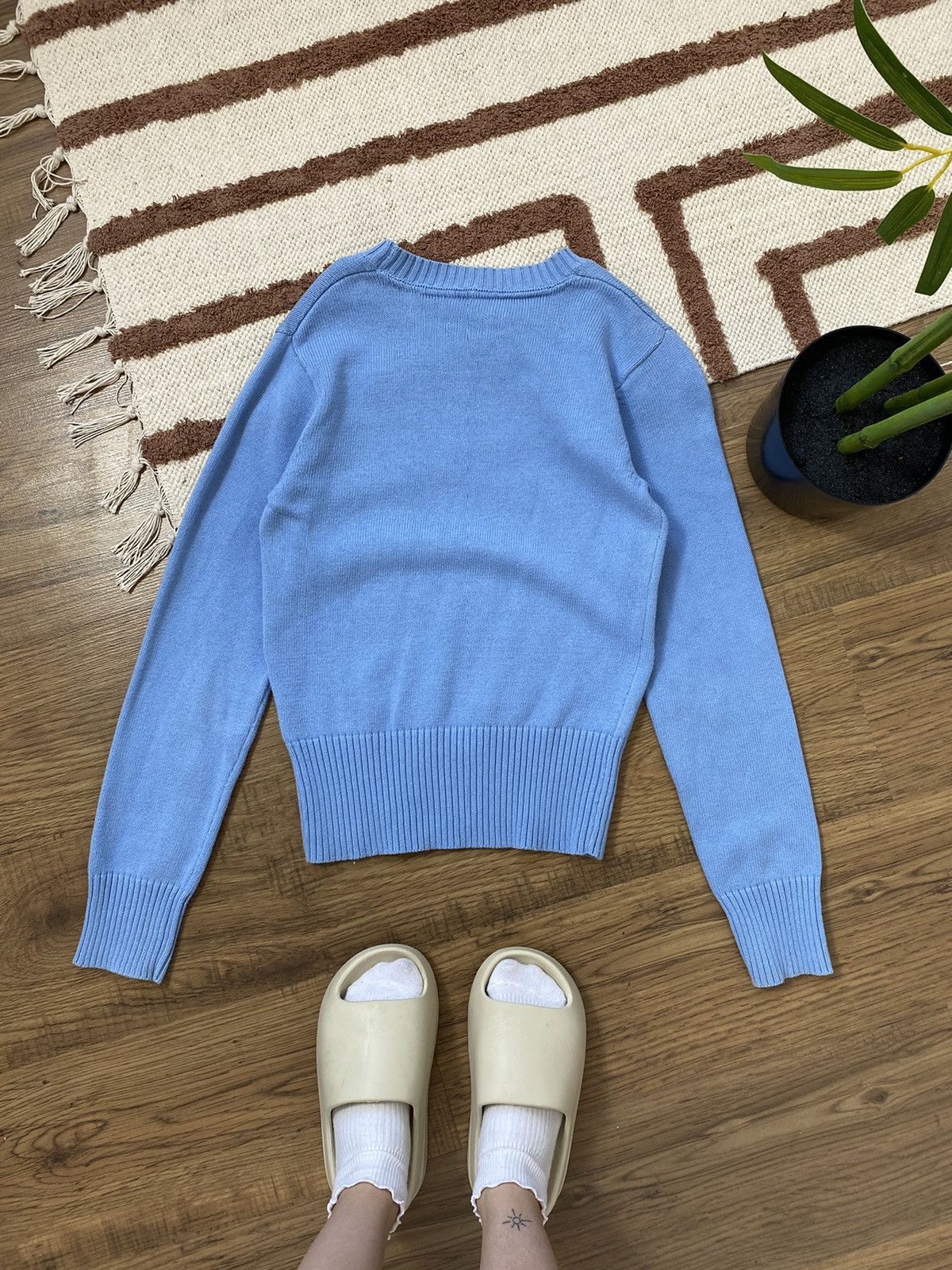 Tommy Hilfiger TOMMY HILFIGER BIG LOGO KNITTED SWEATER VNTG 2003 Size S / US 4 / IT 40 - 9 Thumbnail