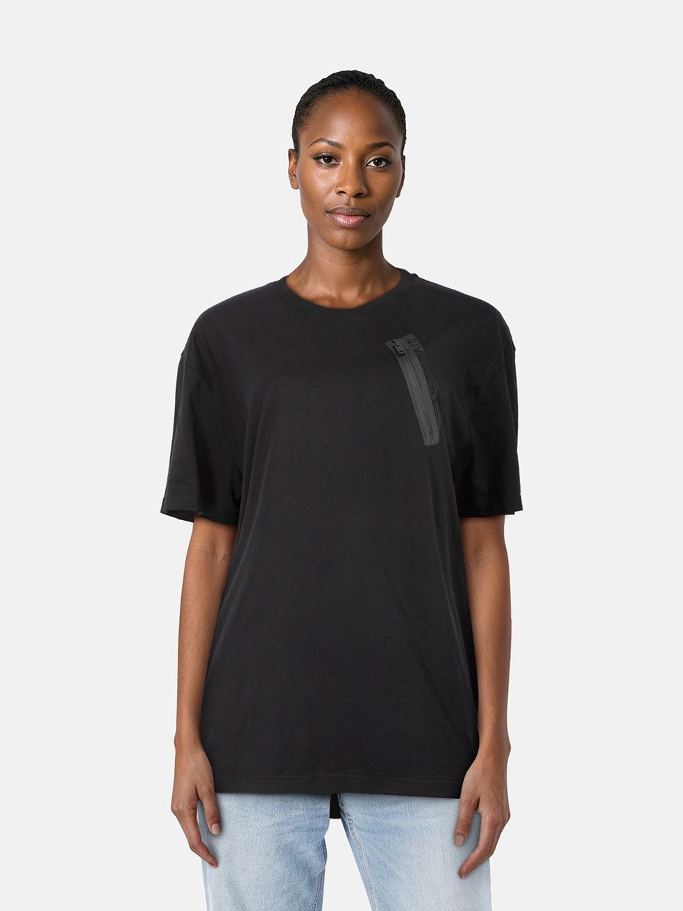 Givenchy Black Front Logo Zip Pocket T-Shirt Size L / US 10 / IT 46 - 1 Thumbnail