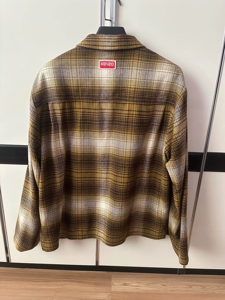 Kenzo KENZO Checkered embroidered jacket coat Size M / US 6-8 / IT 42-44 - 3 Thumbnail