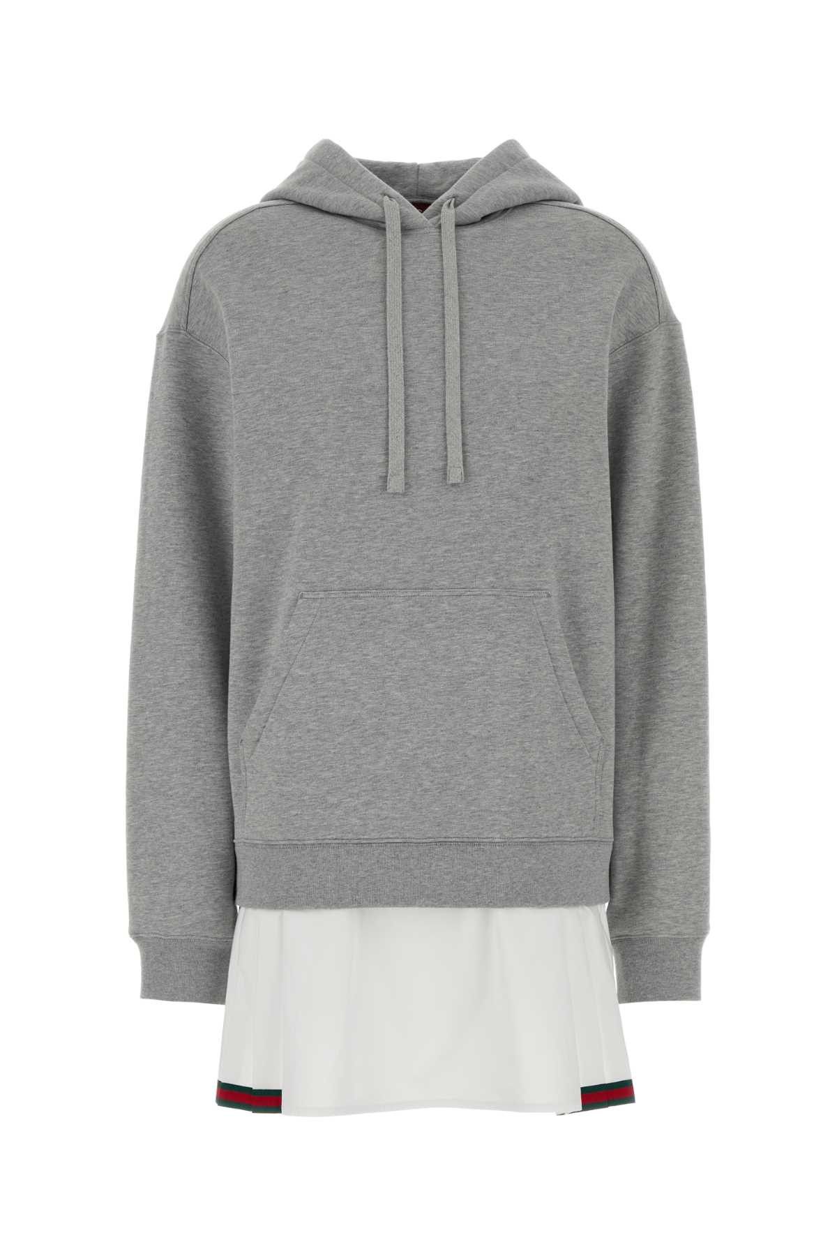Gucci Grey Cotton Sweatshirt Dress Size XS / US 0-2 / IT 36-38 - 1 Thumbnail