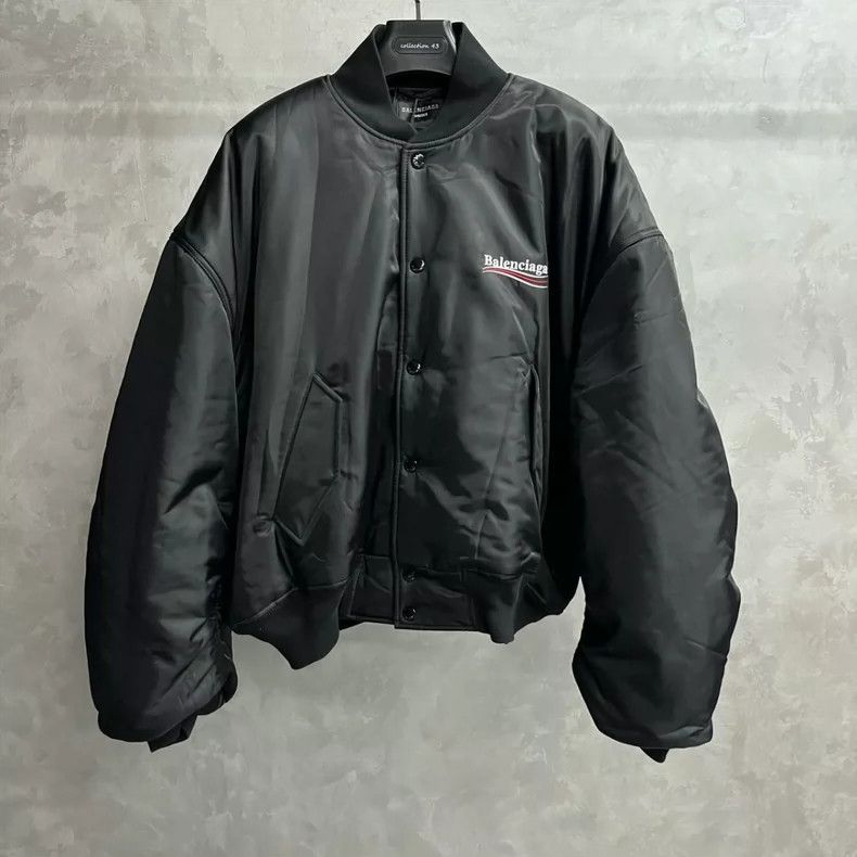 Balenciaga Balenciaga Black monogrammed logo print single-breasted sl Size US M / EU 48-50 / 2 - 1 Thumbnail