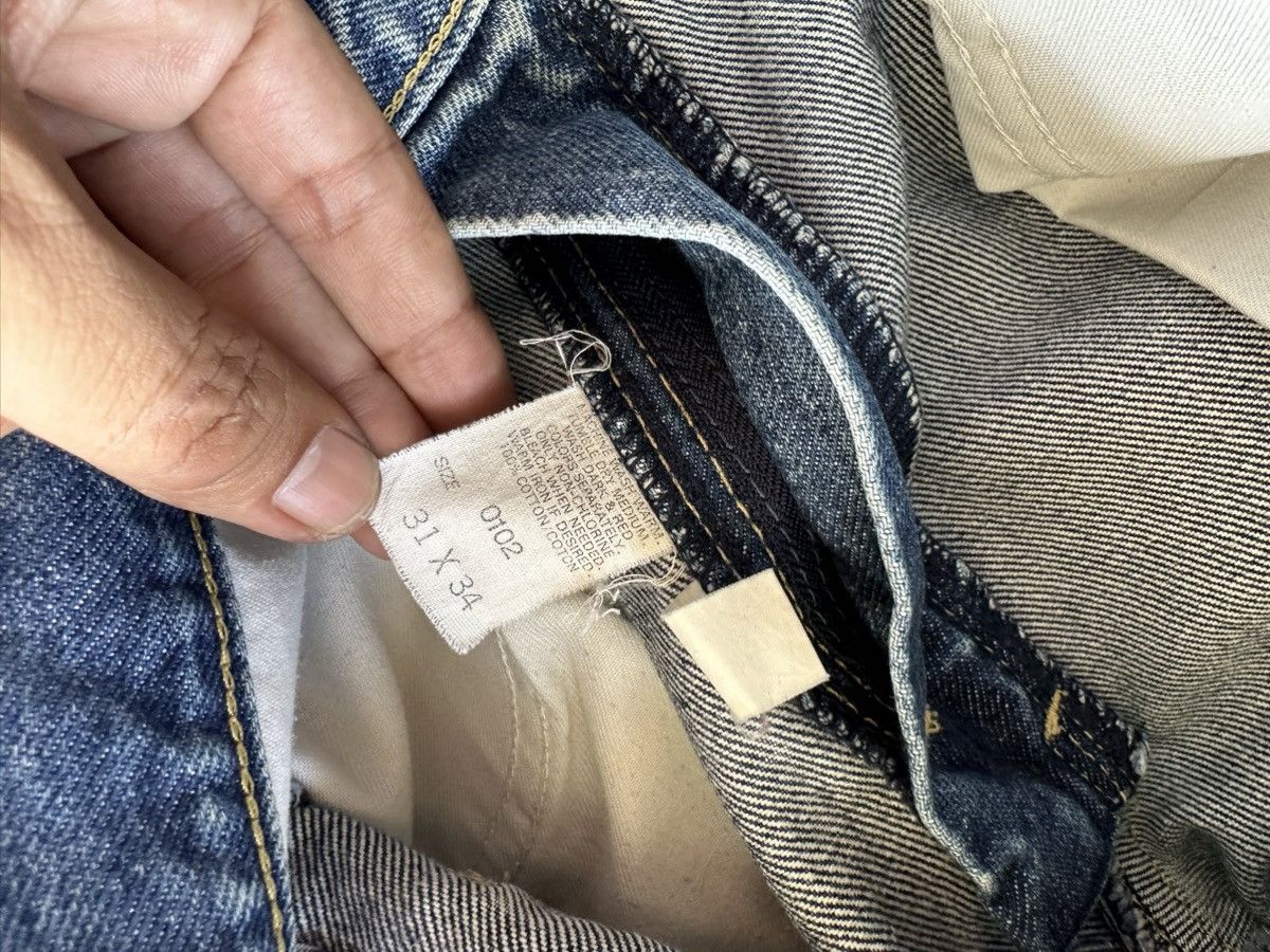 Lee × Vintage Vintage Lee Rider Sanforized 1970s Blue Wash Denim F85 Size US 28 / EU 44 - 10 Thumbnail