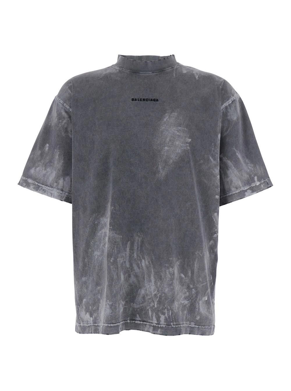 Balenciaga BALENCIAGA MEN'S BALENCIAGA BACK T-SHIRT MEDIUM FIT SIZE M Size ONE SIZE - 1 Thumbnail