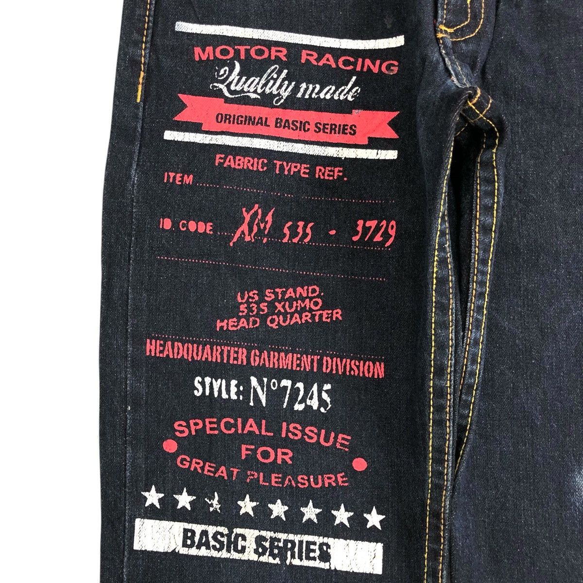 Hysteric Glamour Vintage CoandLu Japan Evisu Style Printed Selvedge Jeans Y2K Size US 27 - 4 Thumbnail