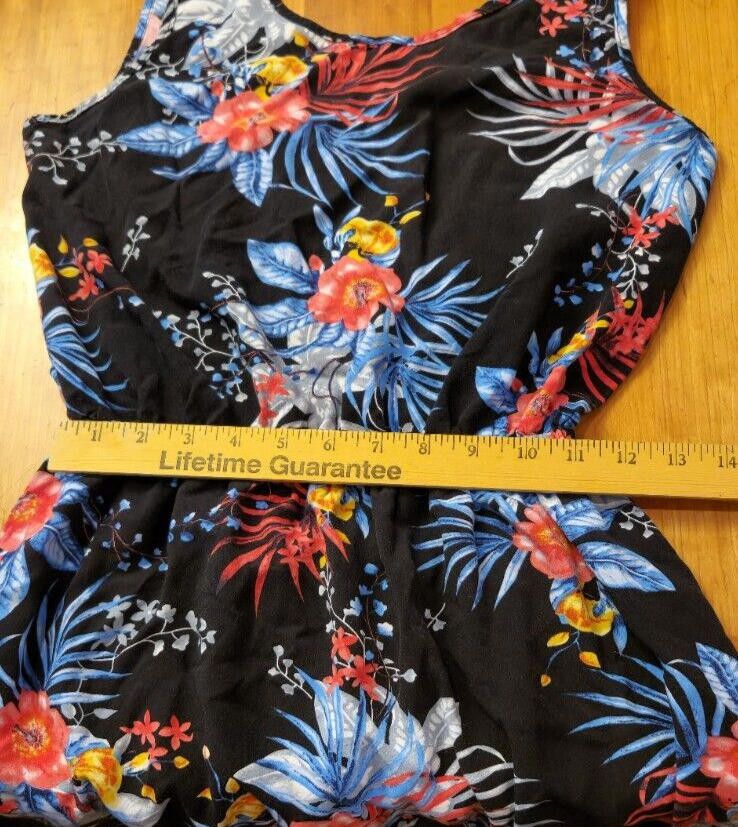 Designer Evolve Designs Size Small Midi Dress Blue Tropical Stretch Size S / US 4 / IT 40 - 6 Thumbnail