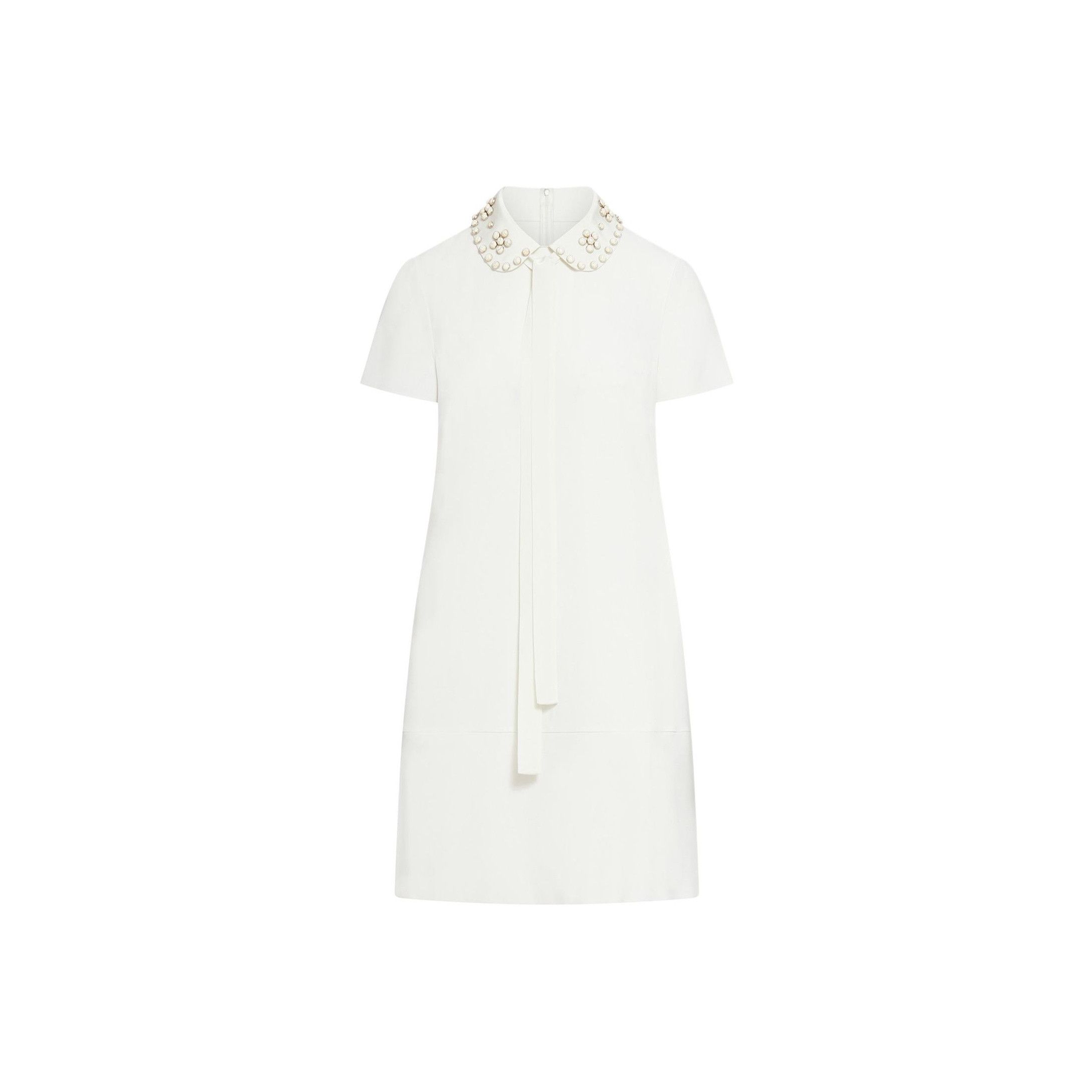 RED Valentino Red Valentino Pearl Embellished Mini Dress Size 38 Size XS / US 0-2 / IT 36-38 - 1 Thumbnail