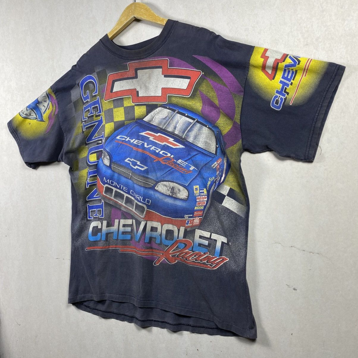 NASCAR × Vintage Vintage Chevrolet Racing All Over Print T-Shirt L 90’s 2XL Size US XXL / EU 58 / 5 - 3 Thumbnail