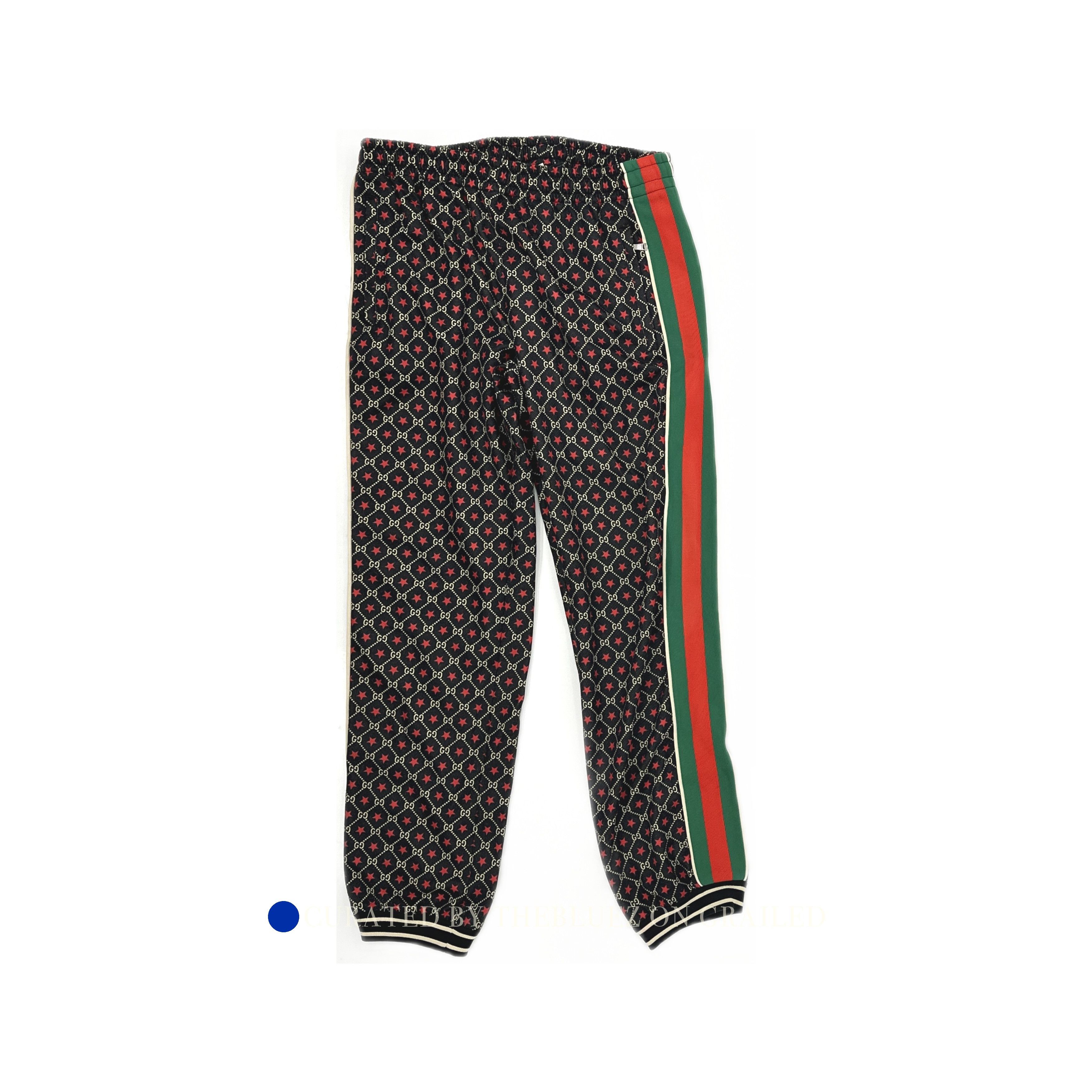 Gucci Black Star GG Web Joggers in Size 34 Size US 34 / EU 50 - 1 Thumbnail