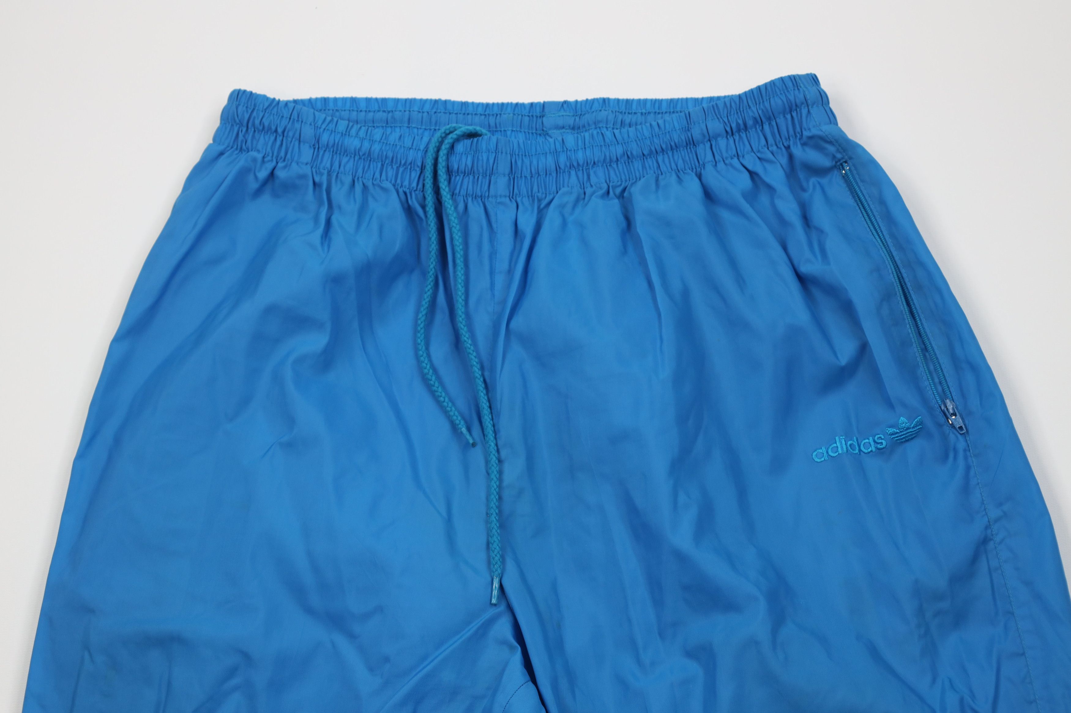 Adidas Vintage 80s 90s Adidas Spell Windbreaker Joggers Pants Blue Size US 34 / EU 50 - 2 Thumbnail