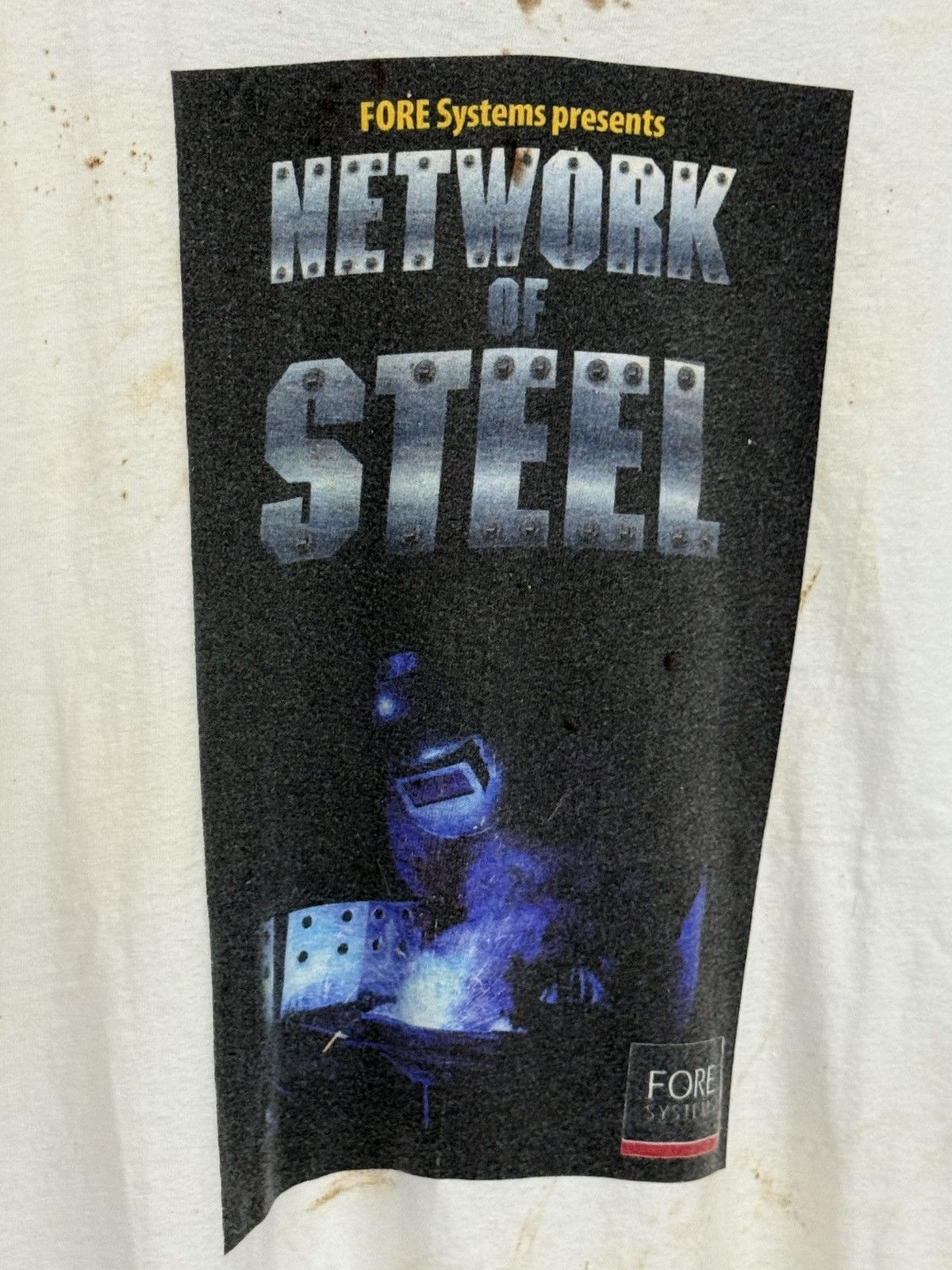 Hanes RARE Vintage Computer Welder Network Software Beefy Shirt XL Size US XL / EU 56 / 4 - 4 Thumbnail