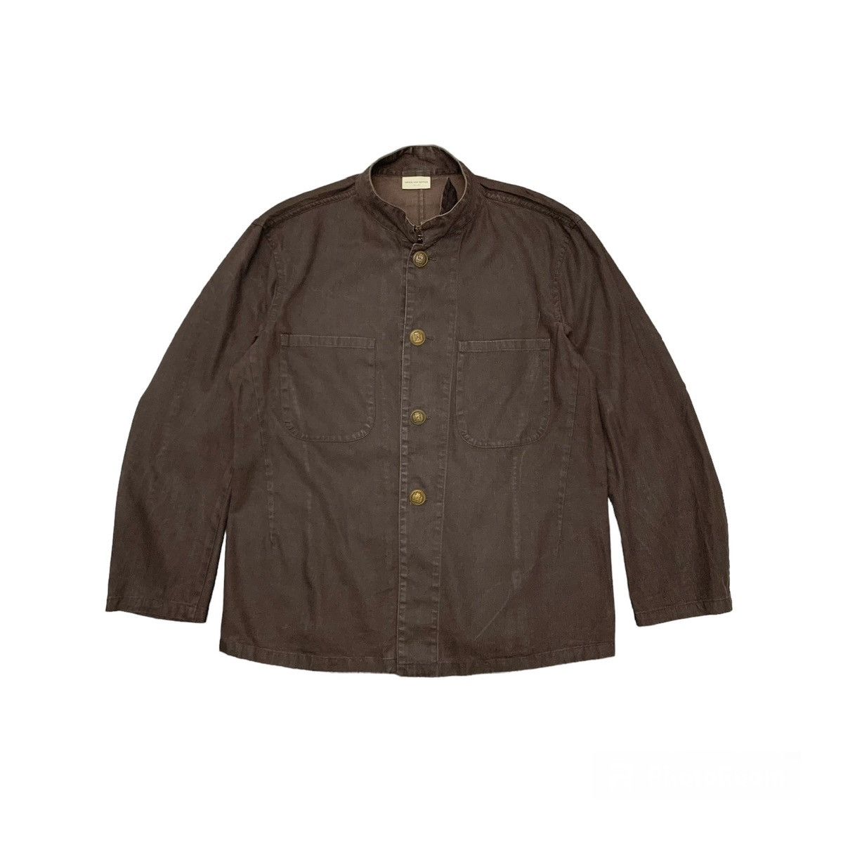 Pre-owned Archival Clothing X Dries Van Noten Jacket Double Pocket Button In Brown