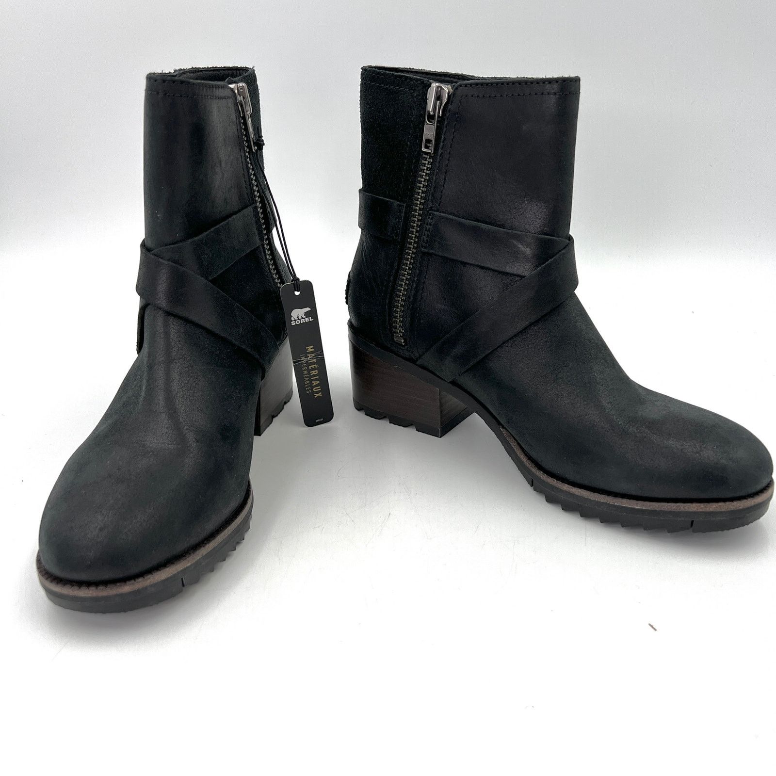 SOREL Sorel Cate Ankle Boots Black Waterproof Black NL3709 Size US 6.5 / EU 39-40 - 2 Thumbnail