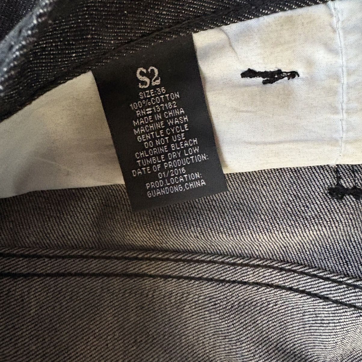 Akademiks × Southpole Vintage Y2K Black and Blue Embroidered Jeans Baggy S2 Denim Size US 36 / EU 52 - 8 Thumbnail