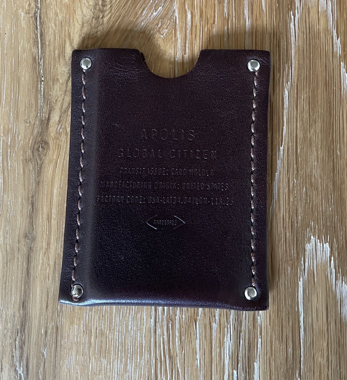 Apolis Burgundy card holder wallet Size ONE SIZE - 1 Thumbnail