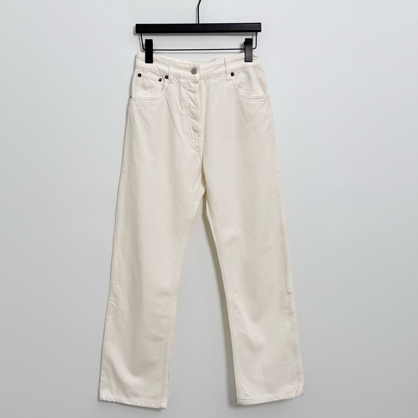Prada Prada Logo Patch White Jeans Size 25 Size 25" / US 0 / IT 36 - 1 Thumbnail
