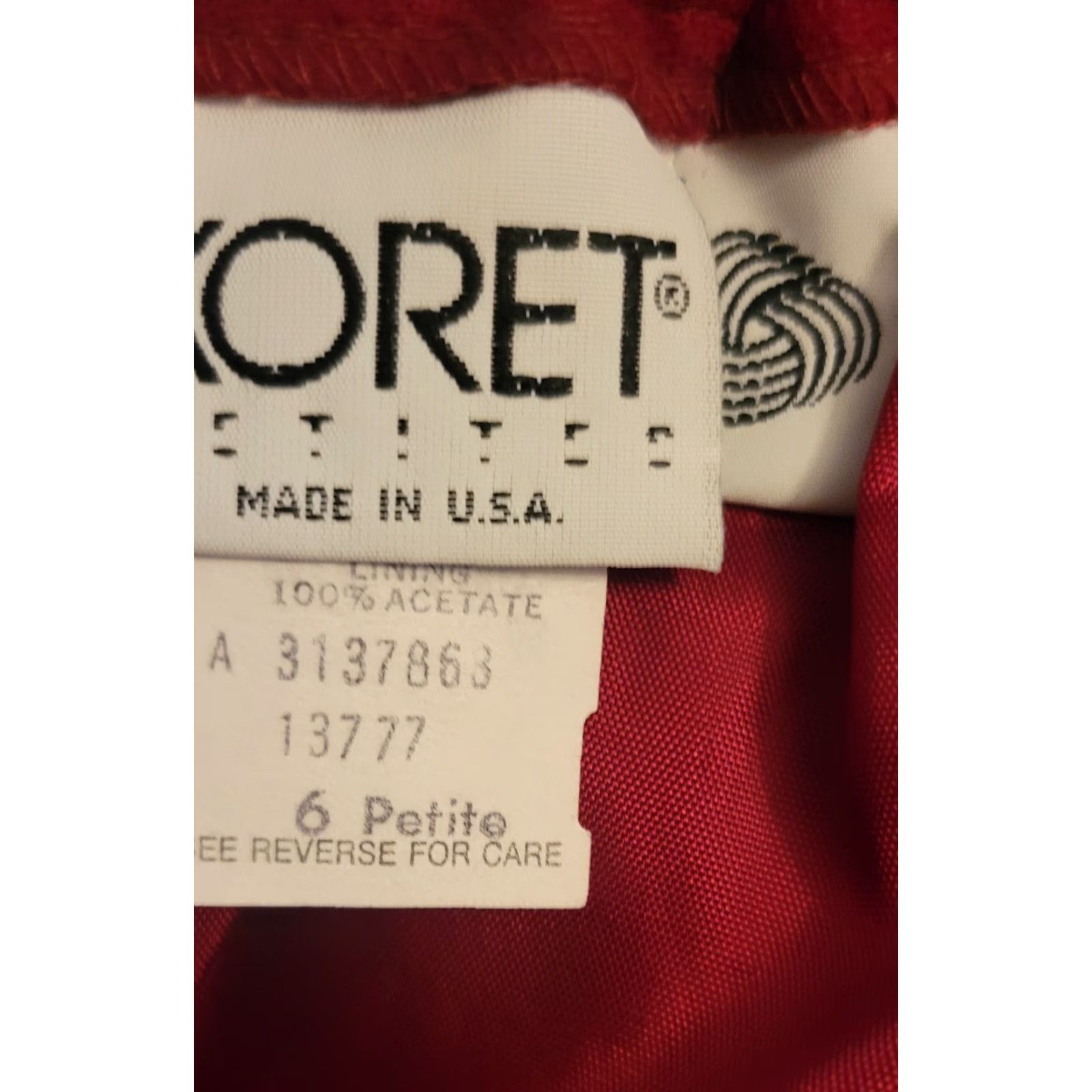 Vintage VINTAGE Koret Cranberry Wool A Line Skirt 6P Petite Woman Ladies 1970s SecretarY/Geek NA Size 28" / US 6 / IT 42 - 4 Thumbnail