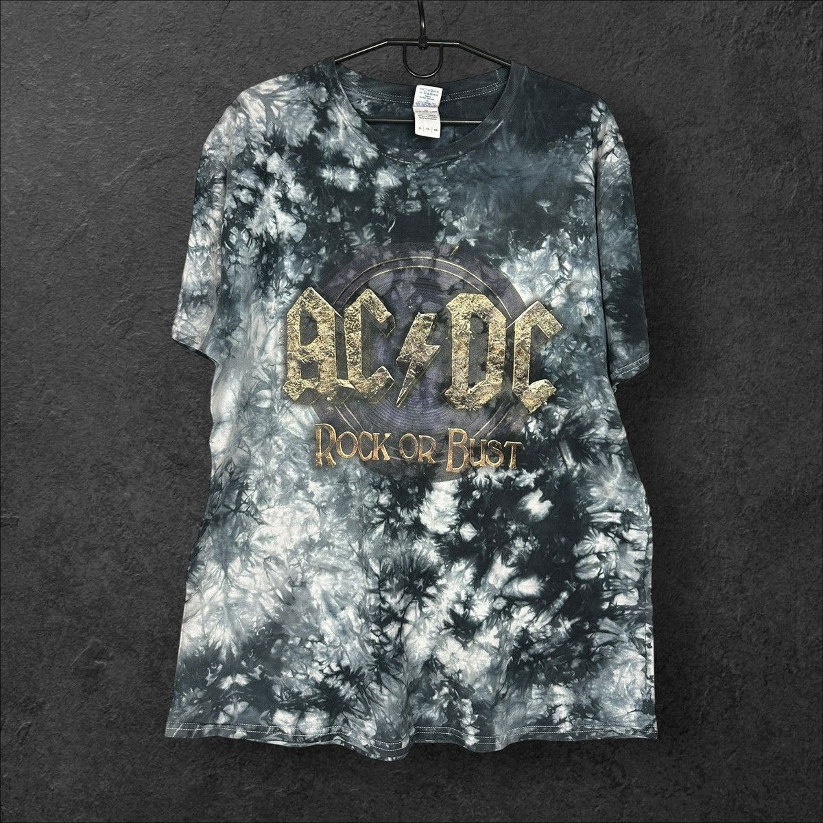 AC/DC × Band Tees 2015 Ac Dc Rock or Bust Europe Tour Tie dye Band Tee T shirt Size US XL / EU 56 / 4 - 1 Thumbnail