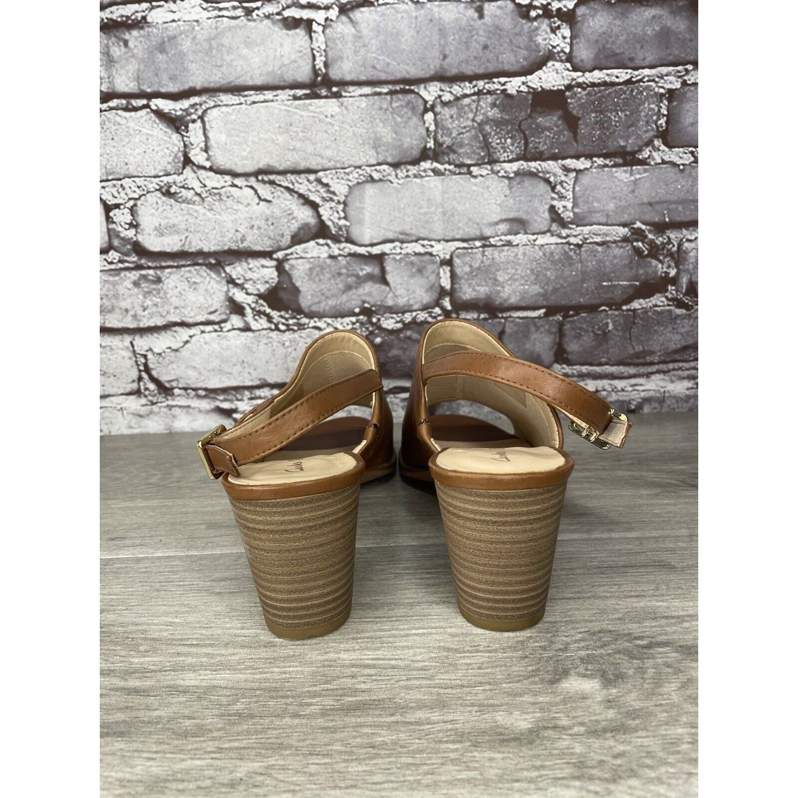 Clarks Clarks Brown Leather Casual Ankle Strap Open Toe Sandals Wom Size US 8.5 / IT 38.5 - 17 Thumbnail