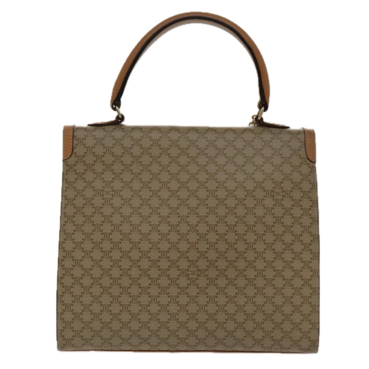 Celine CELINE Macadam Canvas Hand Bag Coated Canvas Beige Size ONE SIZE - 3 Thumbnail
