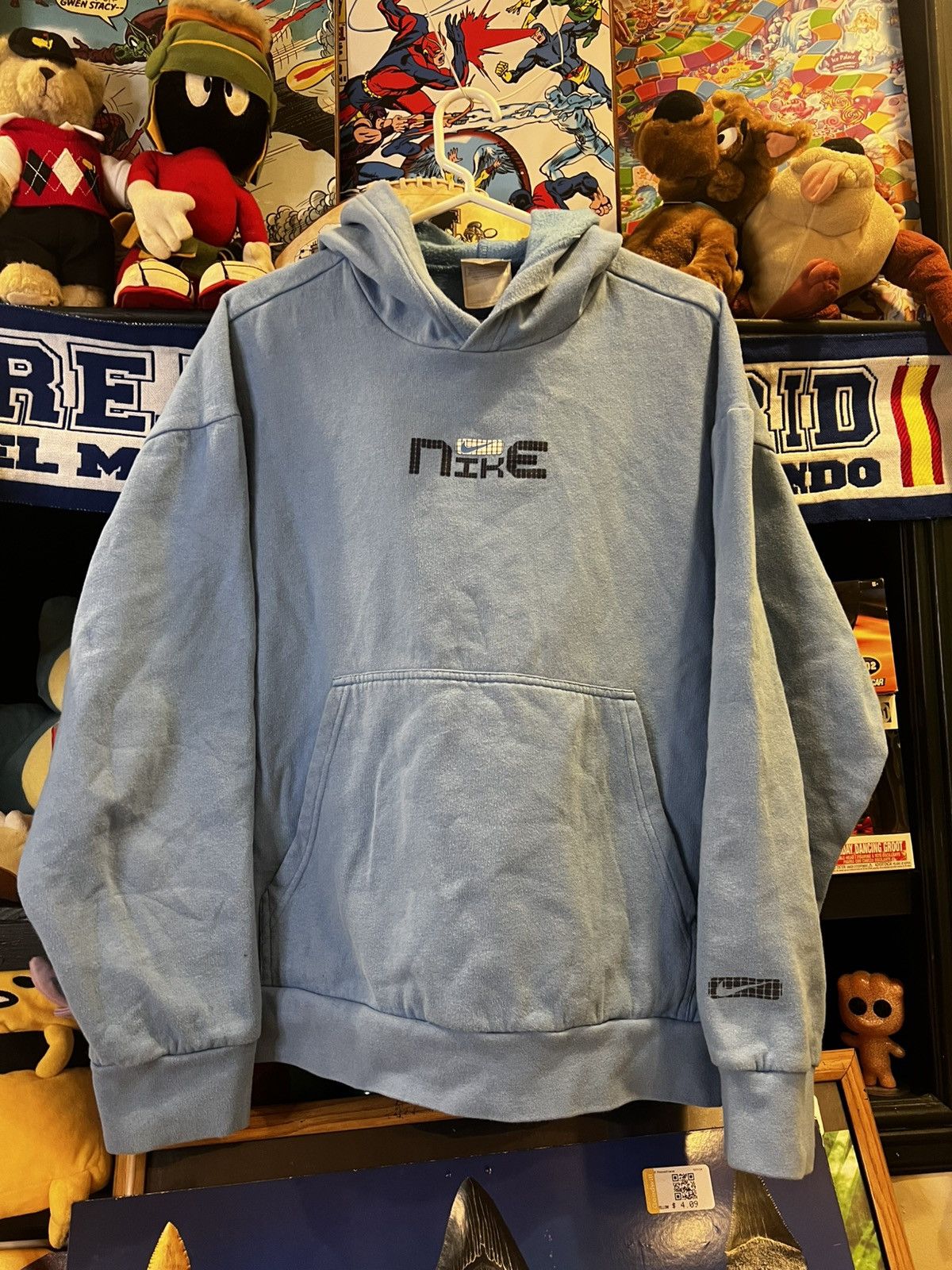 Nike × Vintage Vintage Y2K Center Check Nike Beautiful Hoodie Size US L / EU 52-54 / 3 - 1 Thumbnail