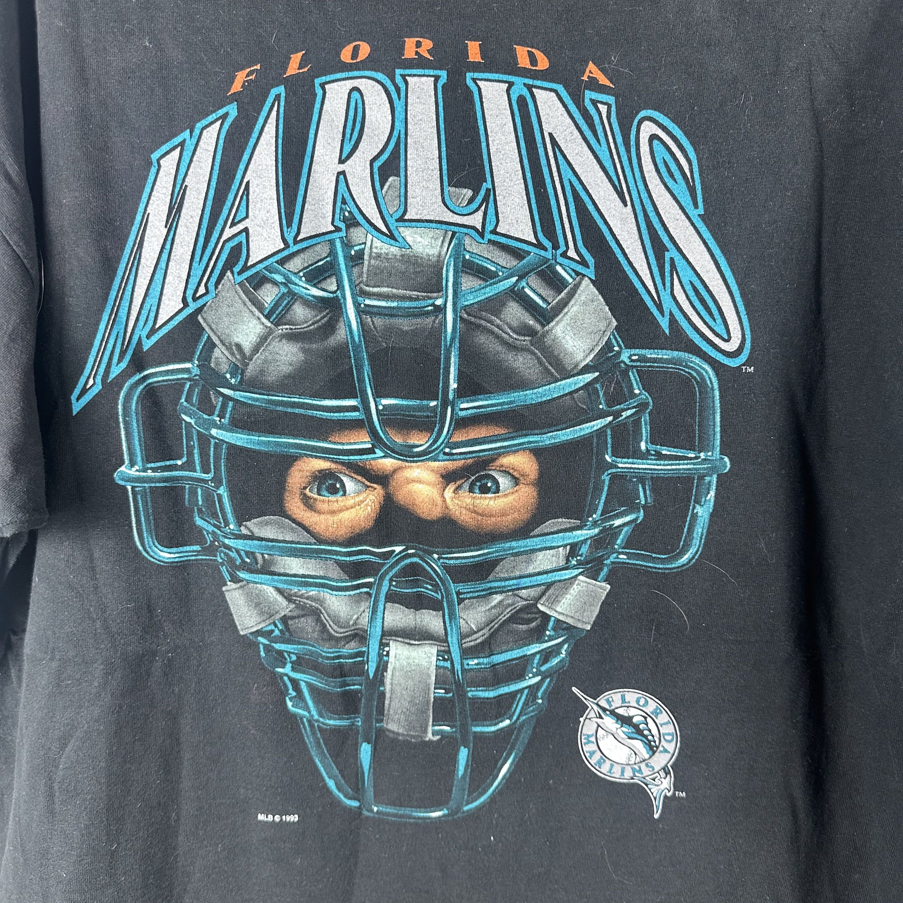 Vintage Vintage 1993 Florida Marlins Baseball MLB Salem T-shirt Size US XL / EU 56 / 4 - 2 Thumbnail